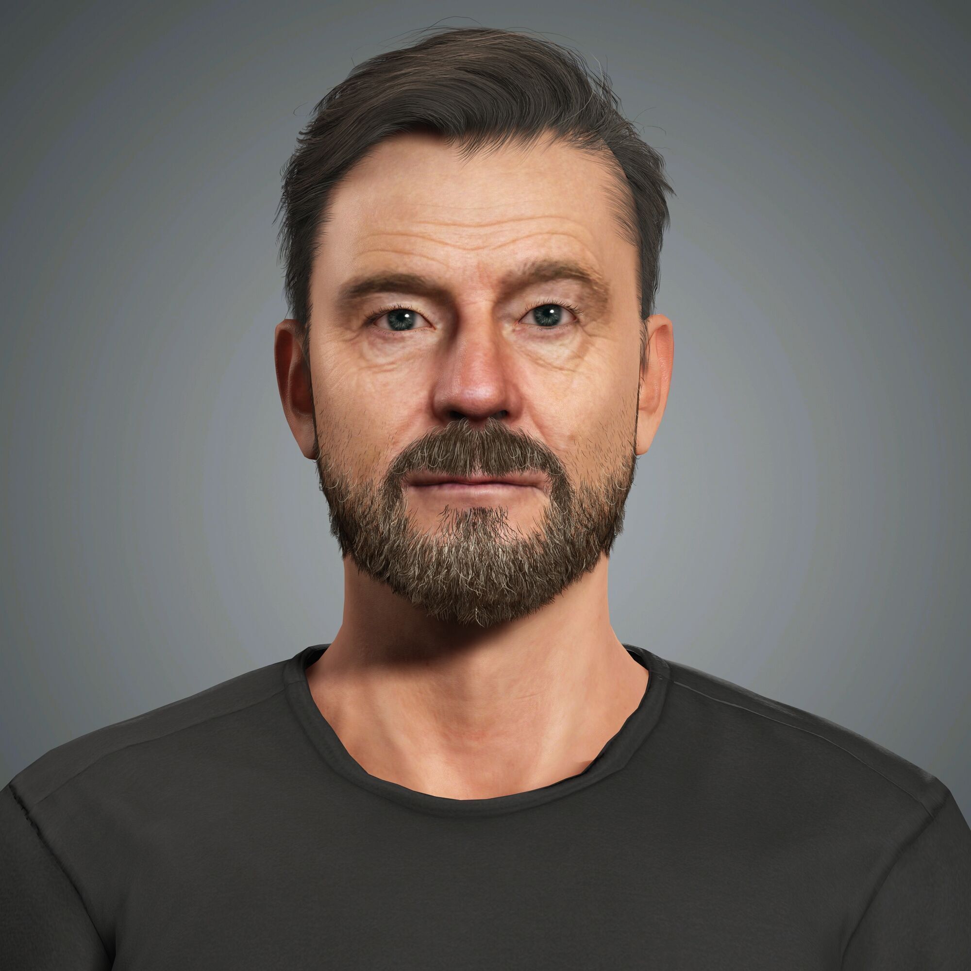 Bryan Cranston  Character Low-poly 3D model_1