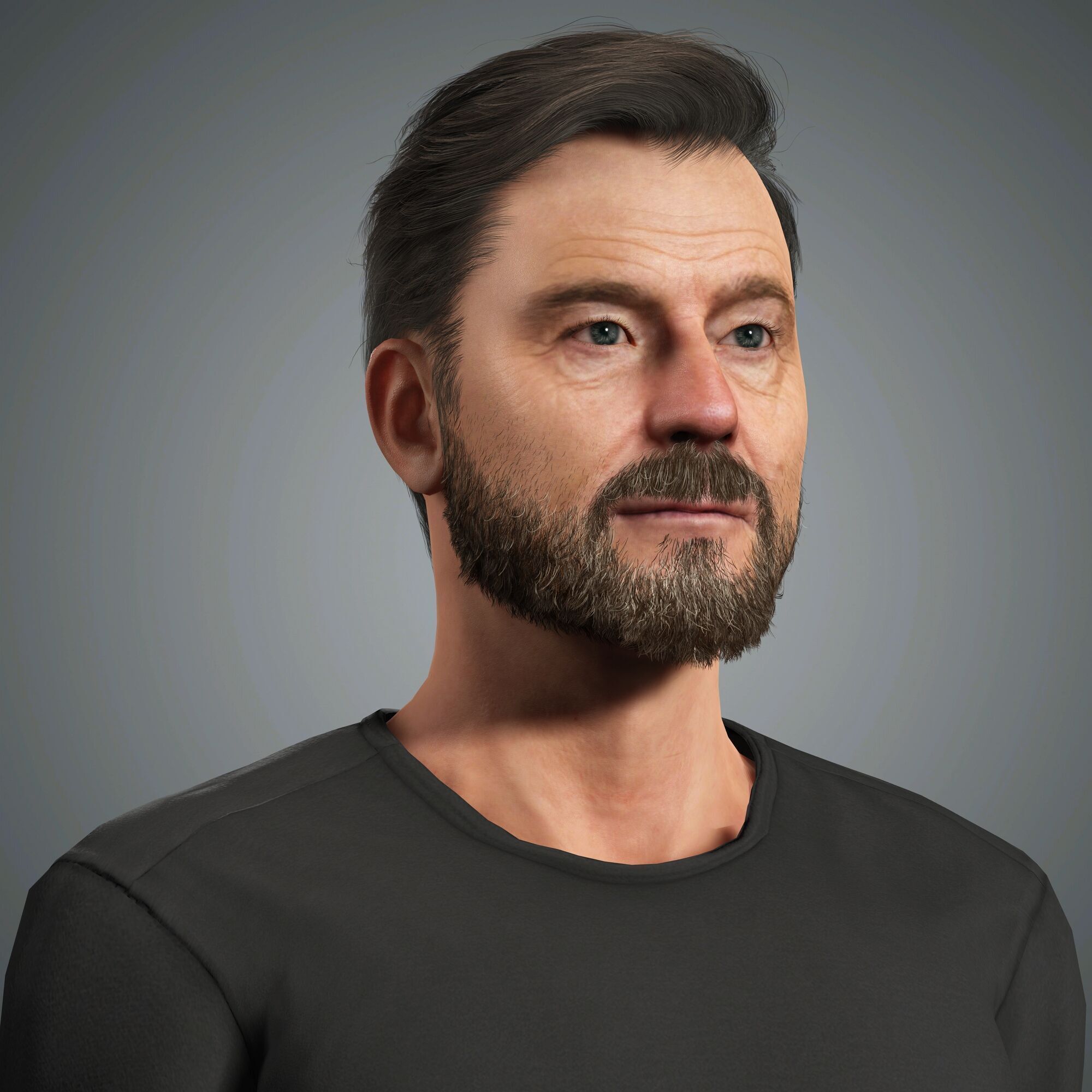 Bryan Cranston  Character Low-poly 3D model_3