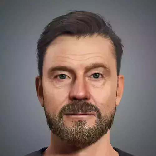 Bryan Cranston  Character Low-poly 3D model