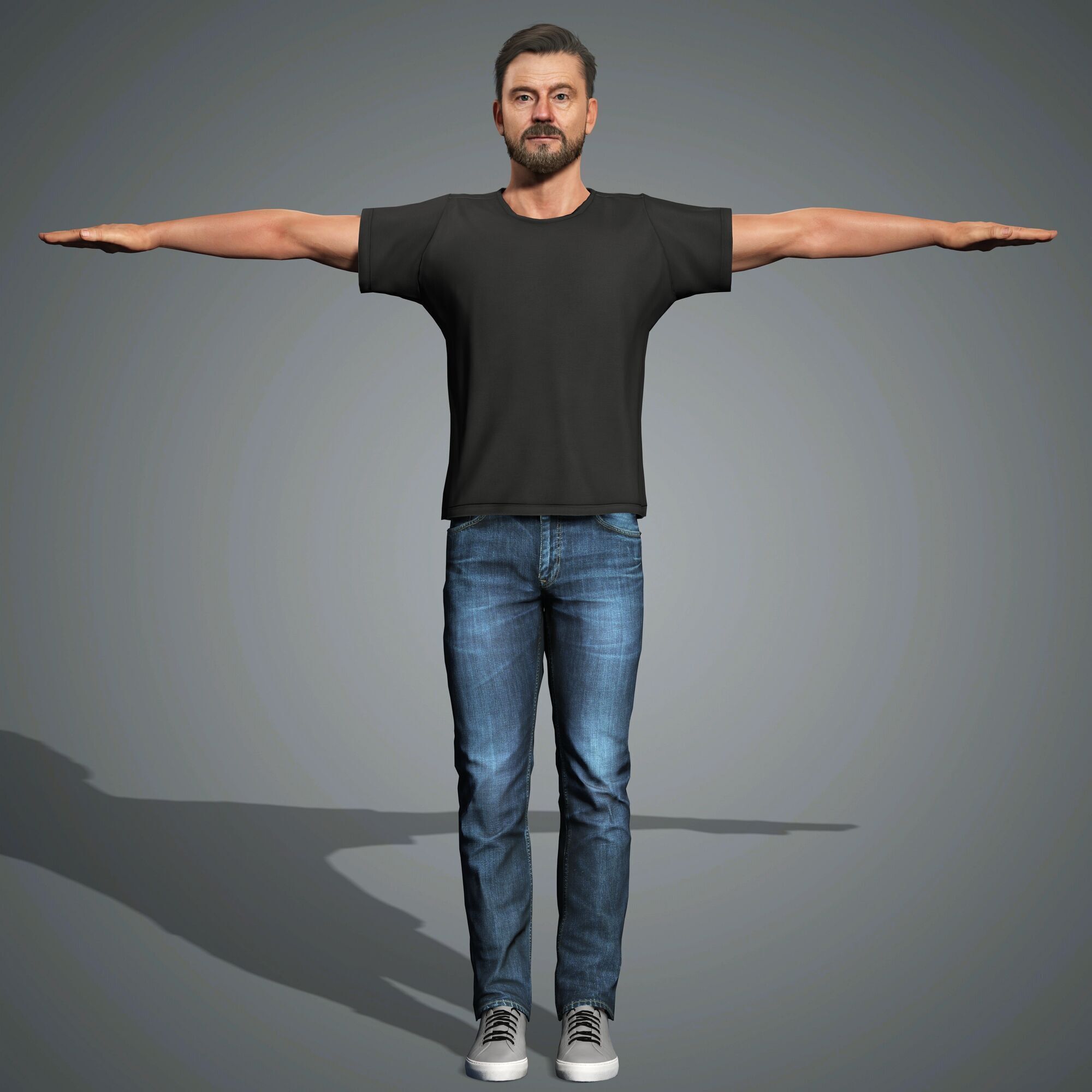 Bryan Cranston  Character Low-poly 3D model_13