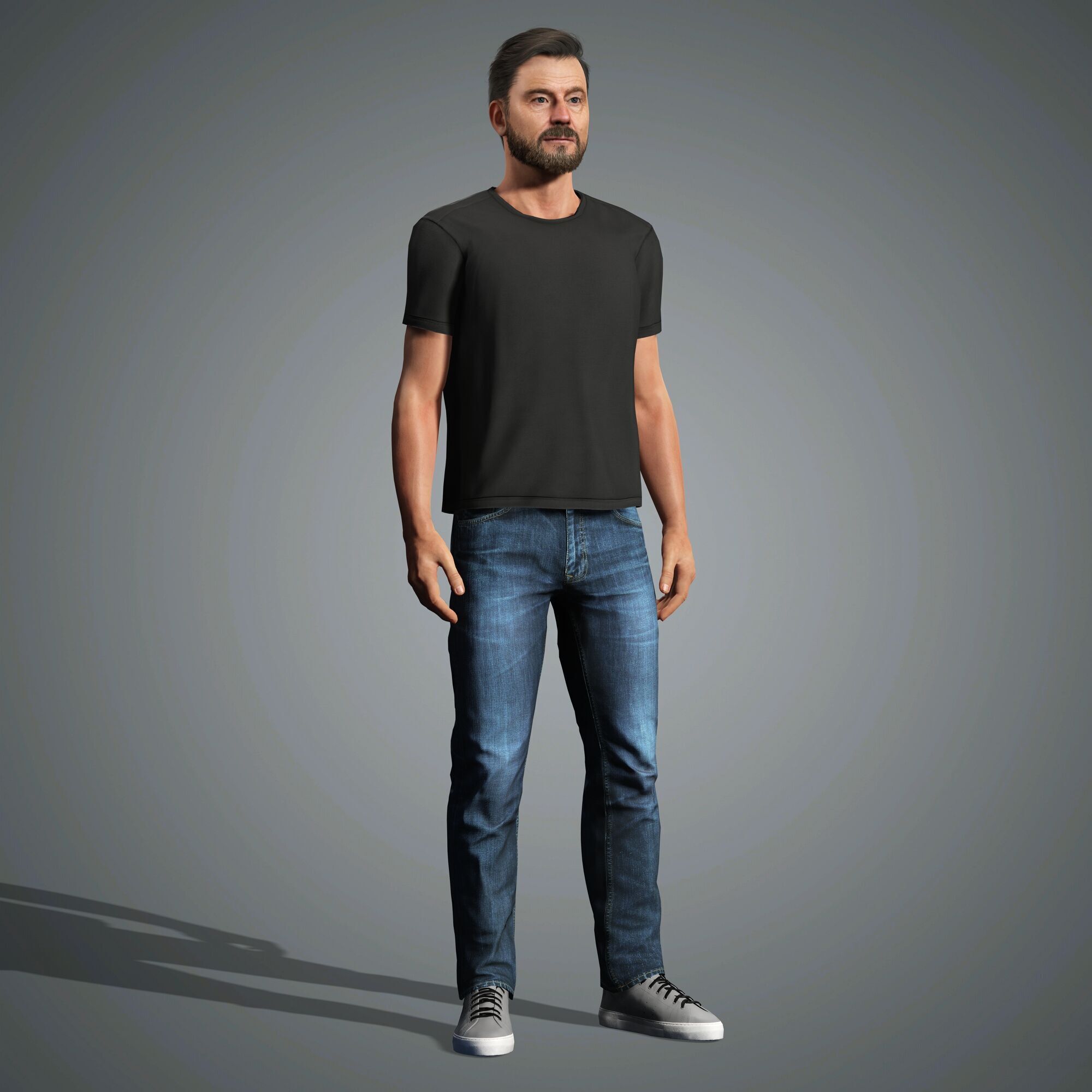 Bryan Cranston  Character Low-poly 3D model_12