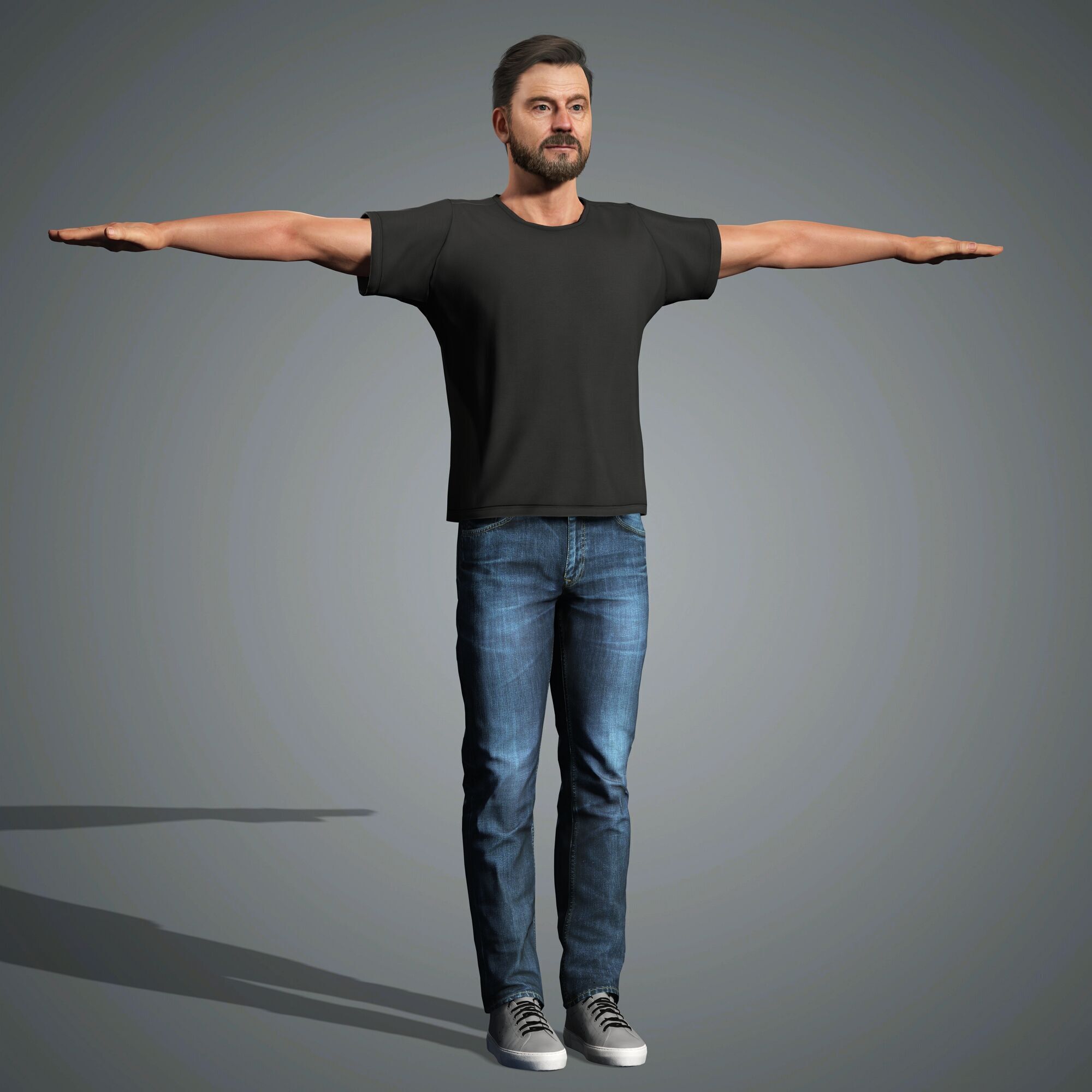 Bryan Cranston  Character Low-poly 3D model_18