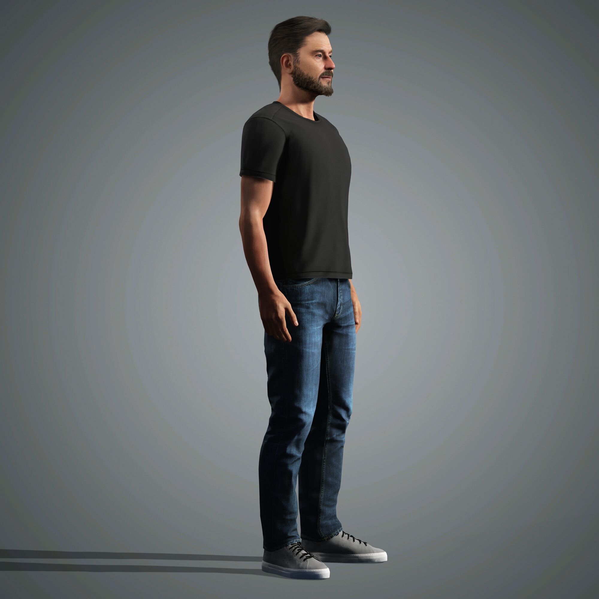 Bryan Cranston  Character Low-poly 3D model_11