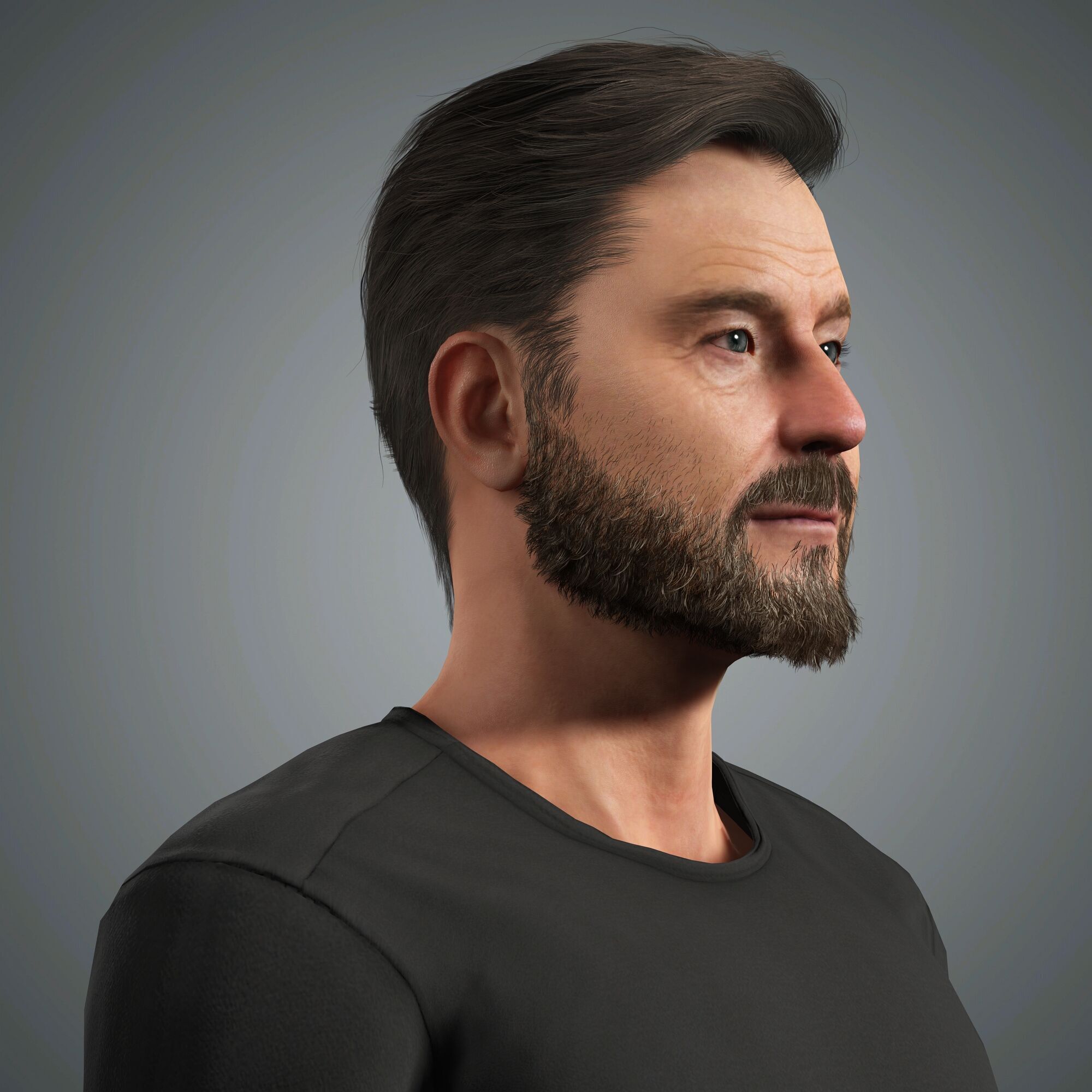 Bryan Cranston  Character Low-poly 3D model_4