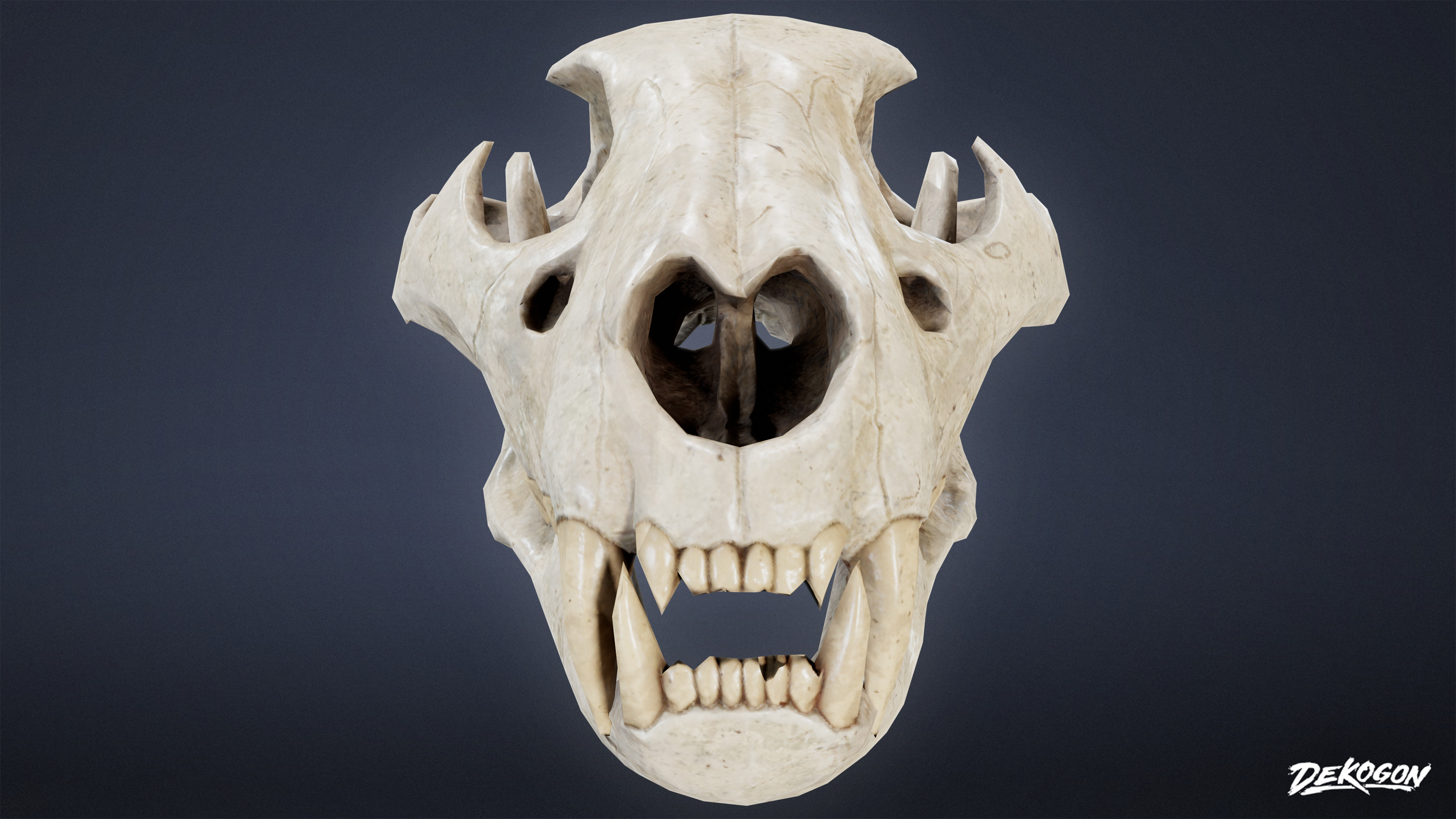 BONES - Lion Skull 01 - NANITE Low-poly 3D model_1
