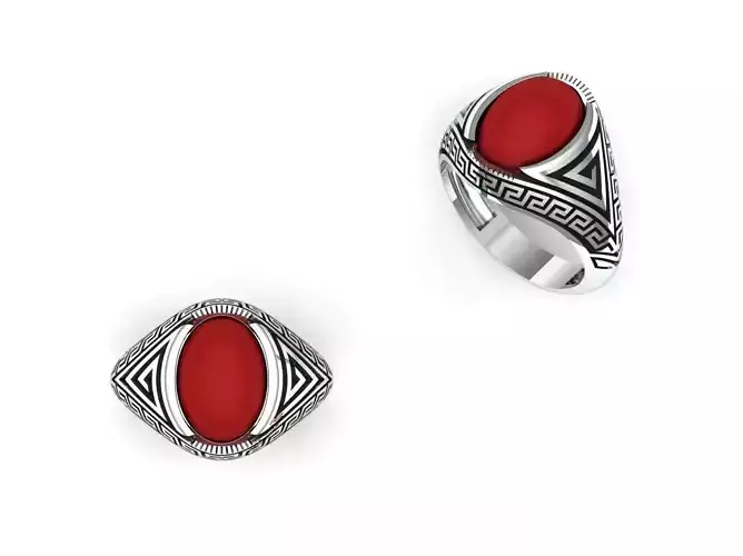 Men s ring 3D print model