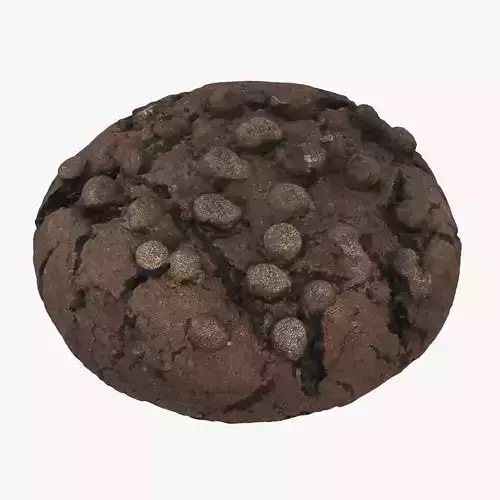 Brown Cookie 3D model
