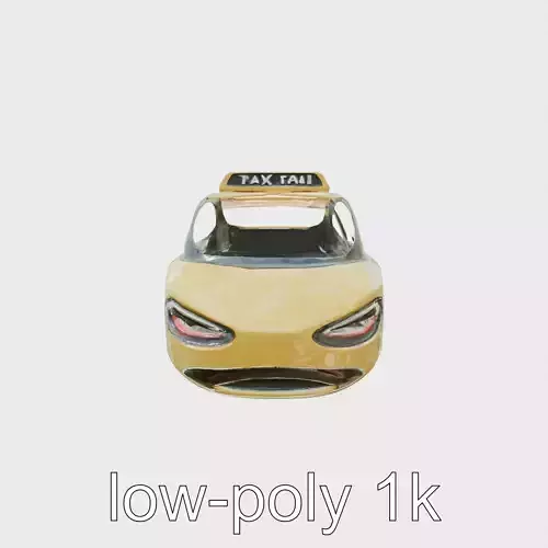 Flying Futuristic Taxi Vehicle Model