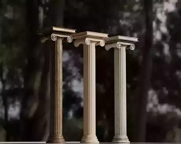 Greek Column 3D model