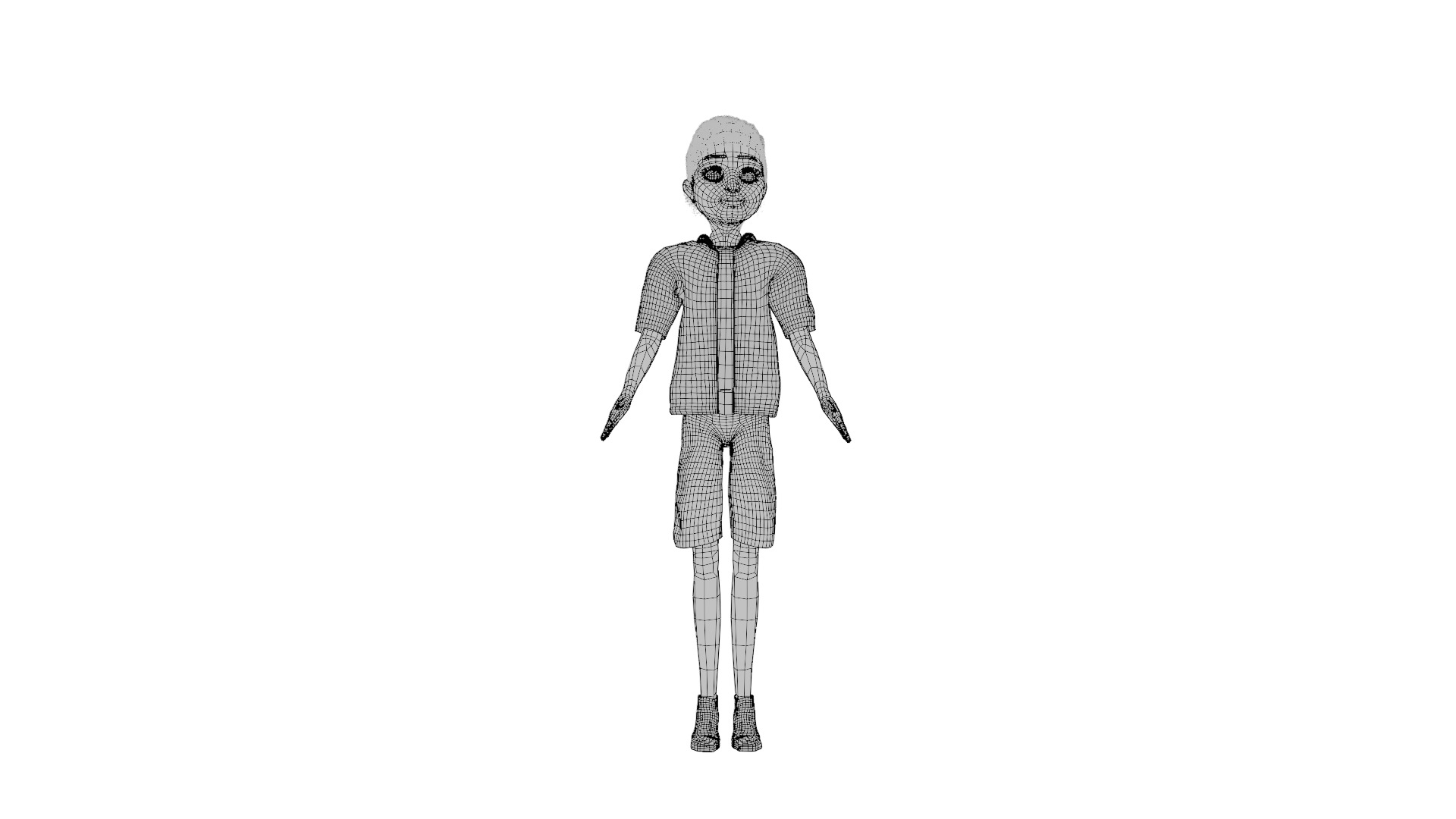 Cartoon Man Rigged model RealTime Male Low-poly 3D model 3D Model Collection_29