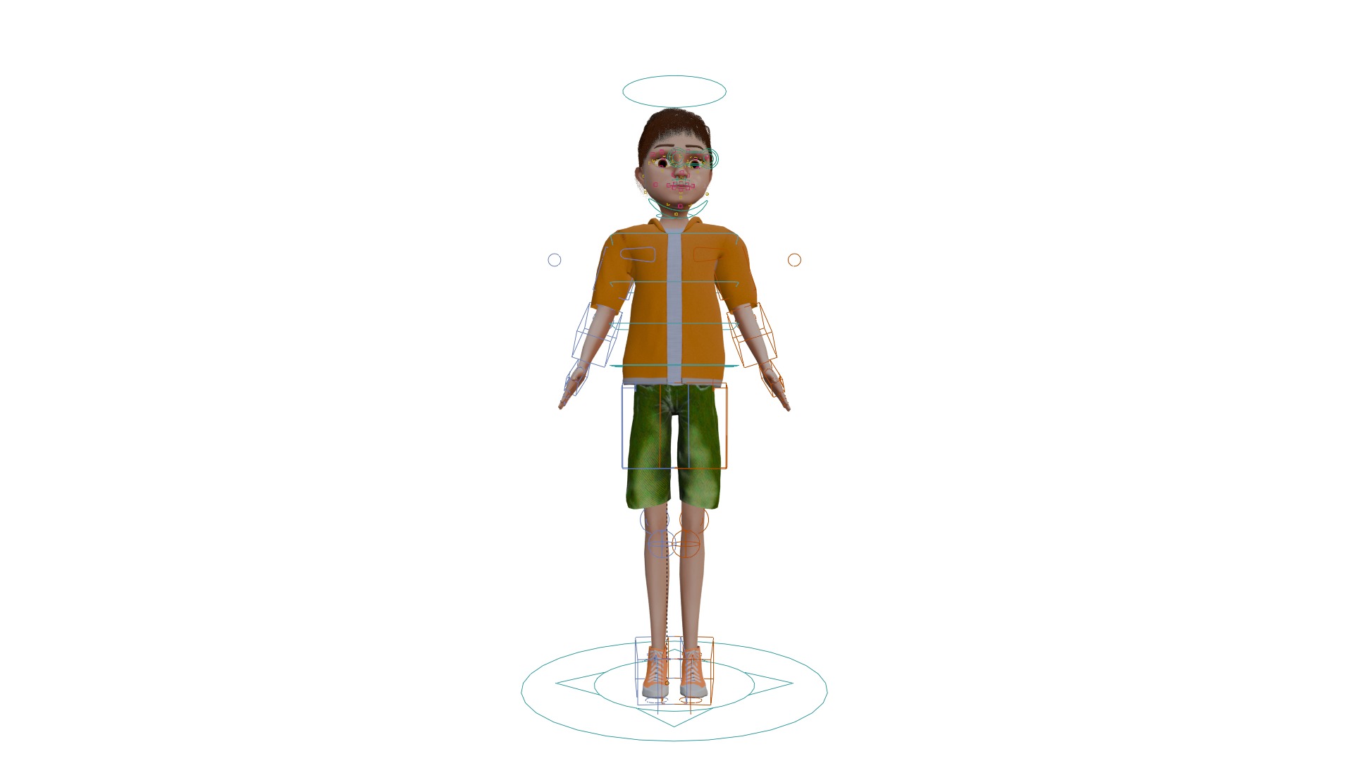 Cartoon Man Rigged model RealTime Male Low-poly 3D model 3D Model Collection_34