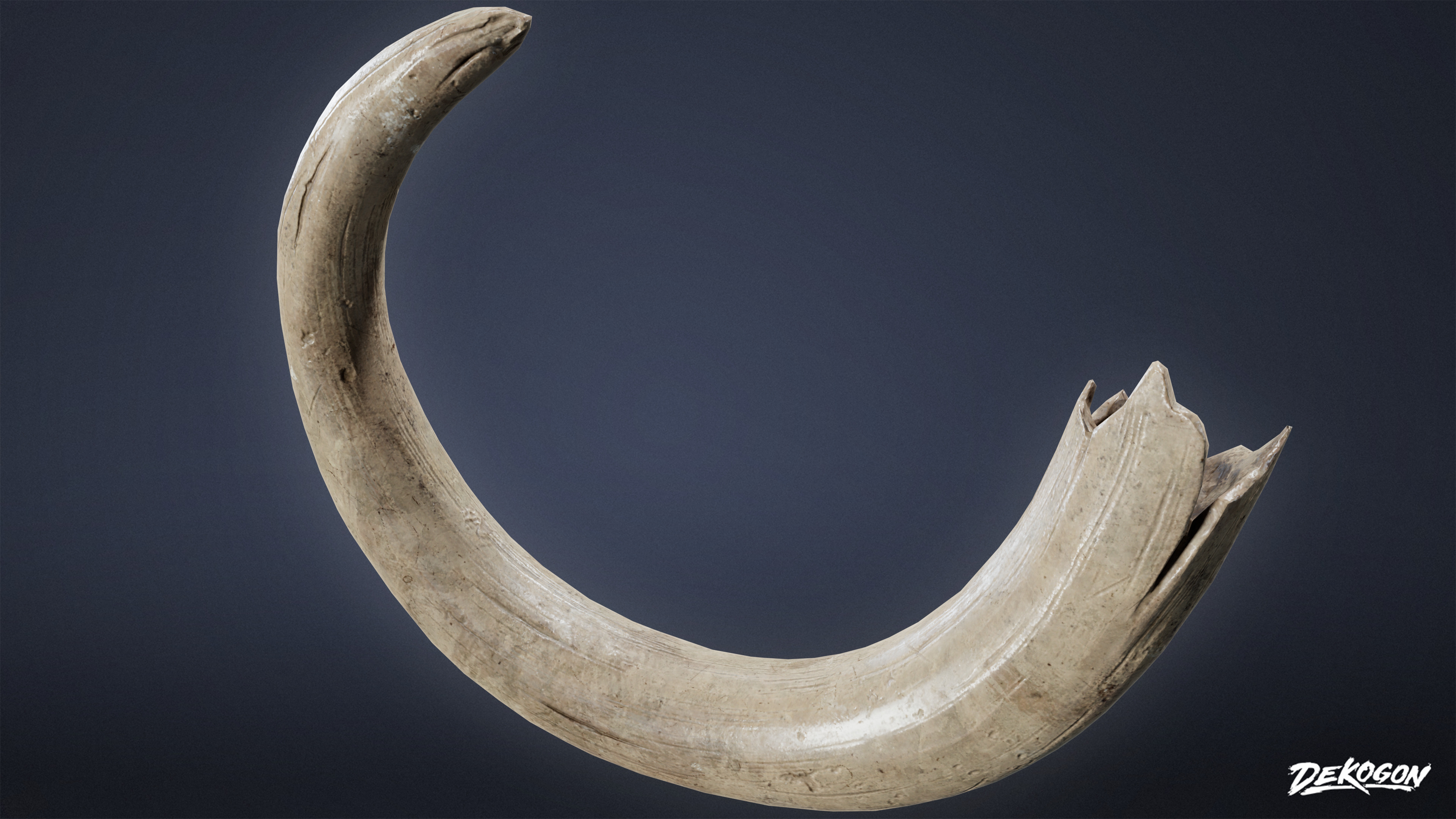 BONES - Tusk 01 - NANITE Low-poly 3D model_4