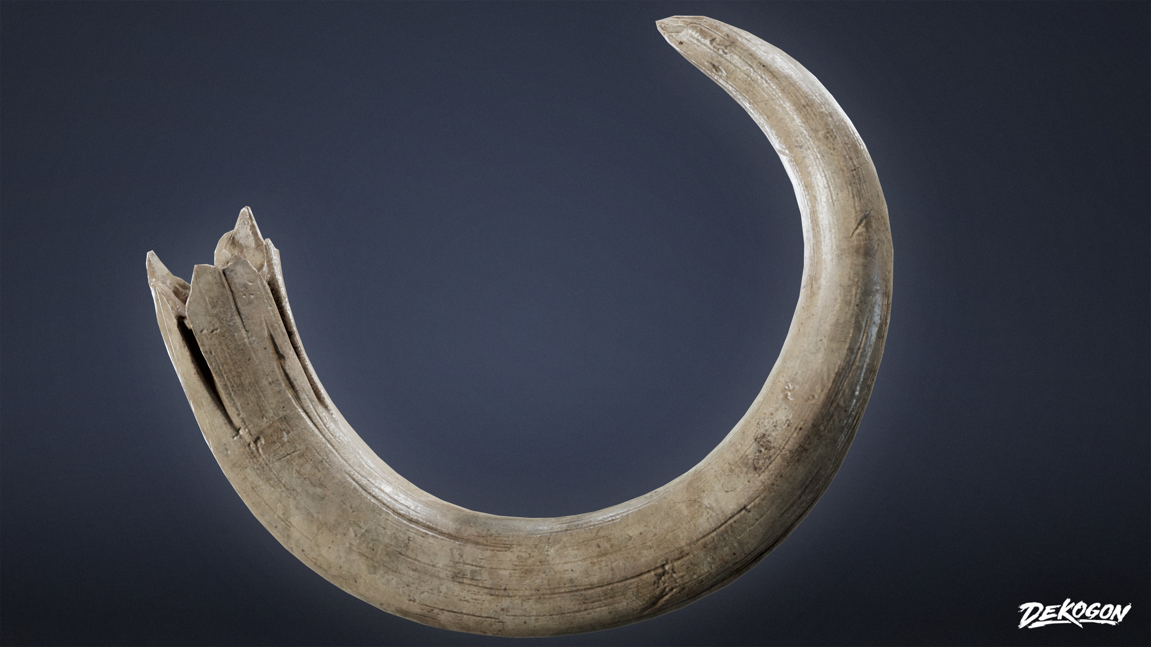 BONES - Tusk 01 - NANITE Low-poly 3D model_3