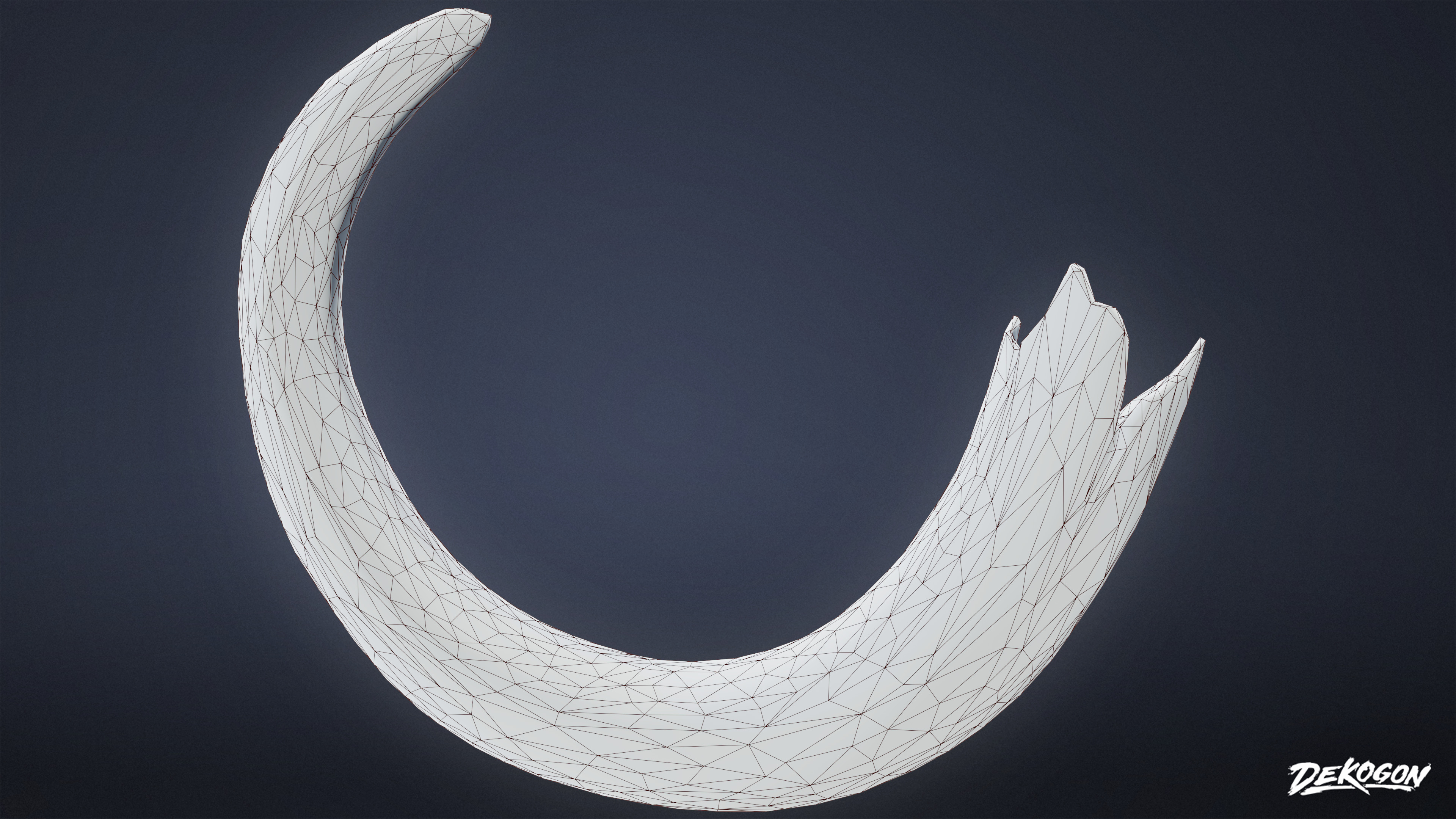 BONES - Tusk 01 - NANITE Low-poly 3D model_8