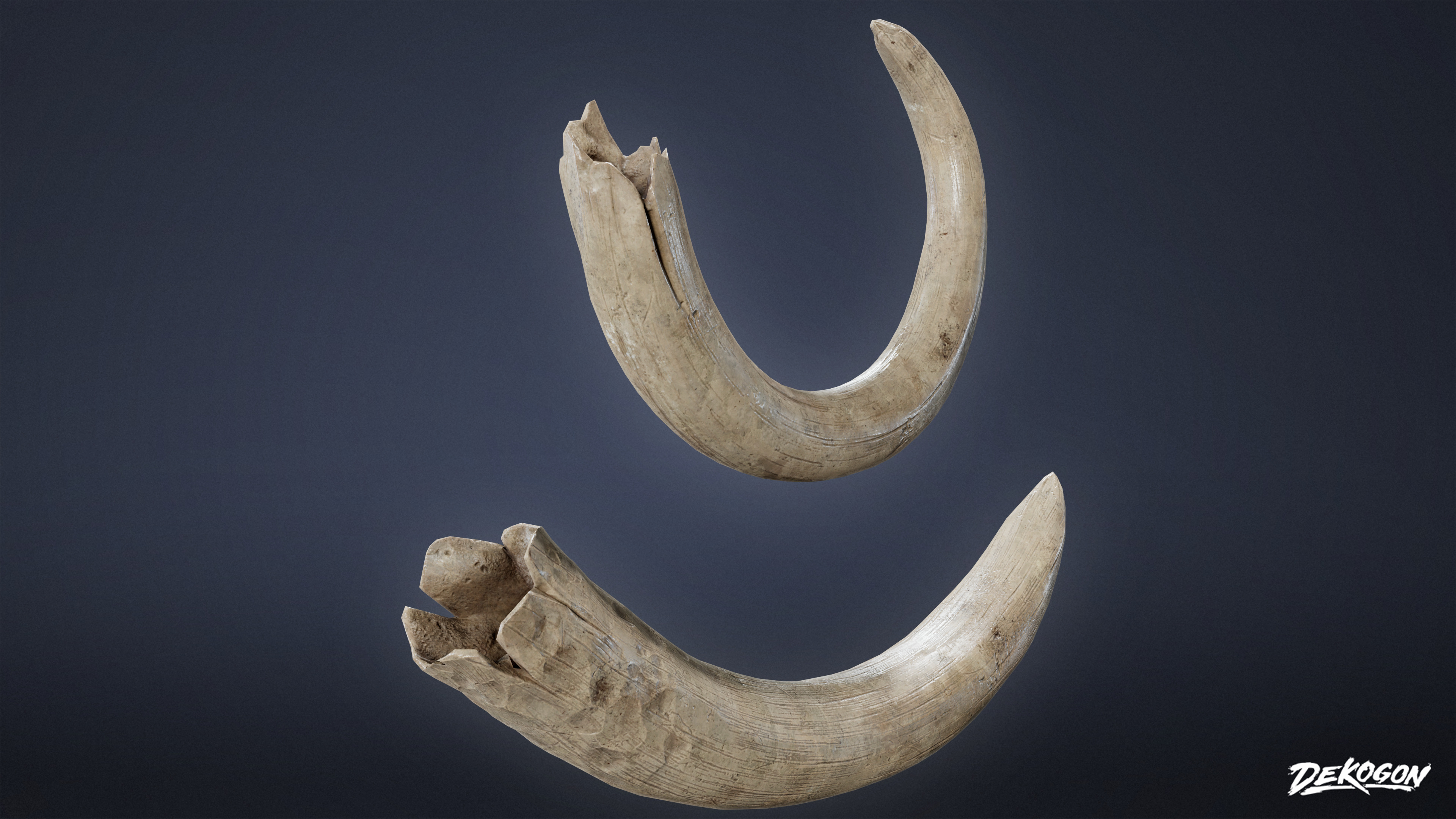 BONES - Tusk 01 - NANITE Low-poly 3D model_2