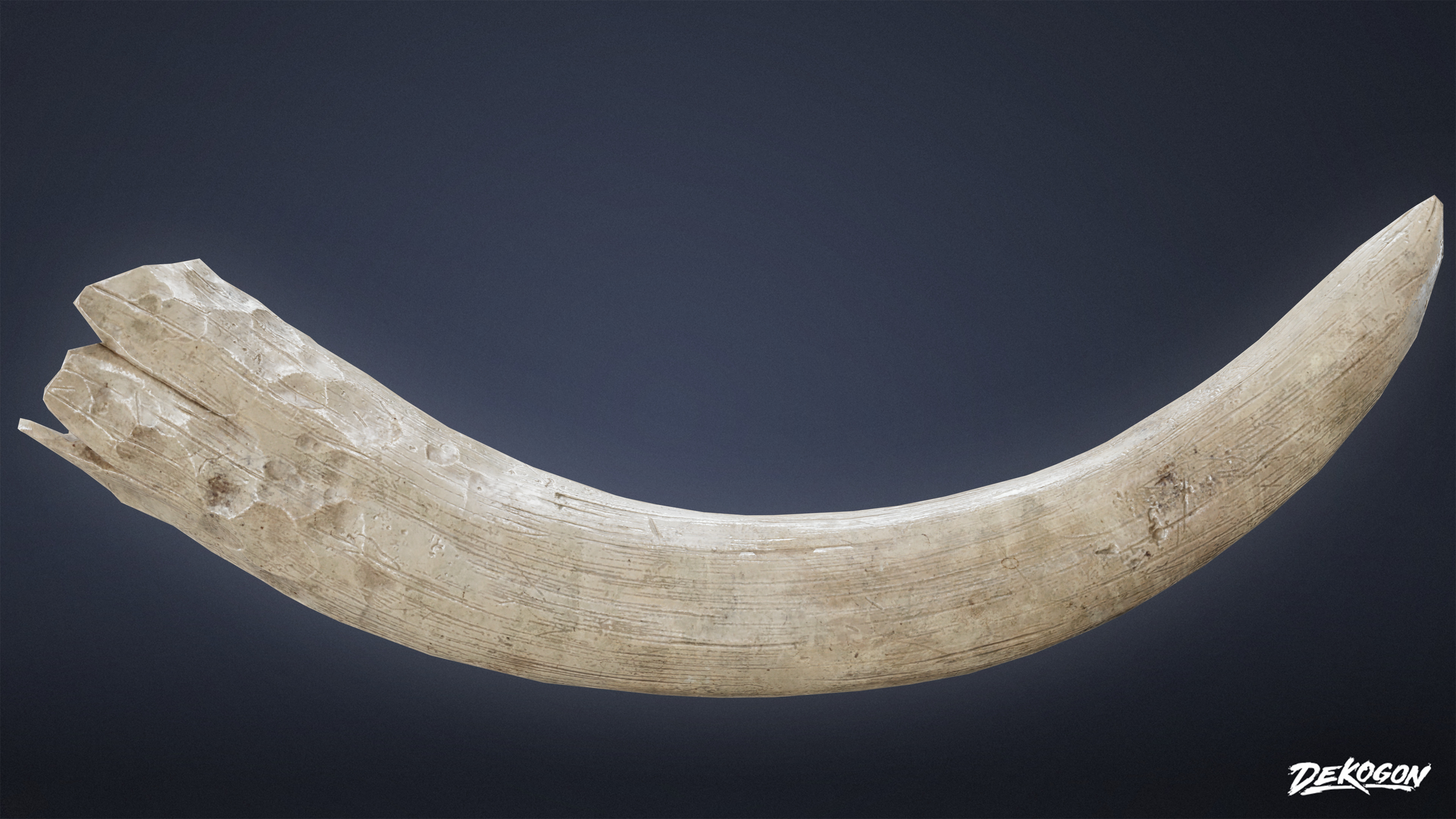 BONES - Tusk 01 - NANITE Low-poly 3D model_6