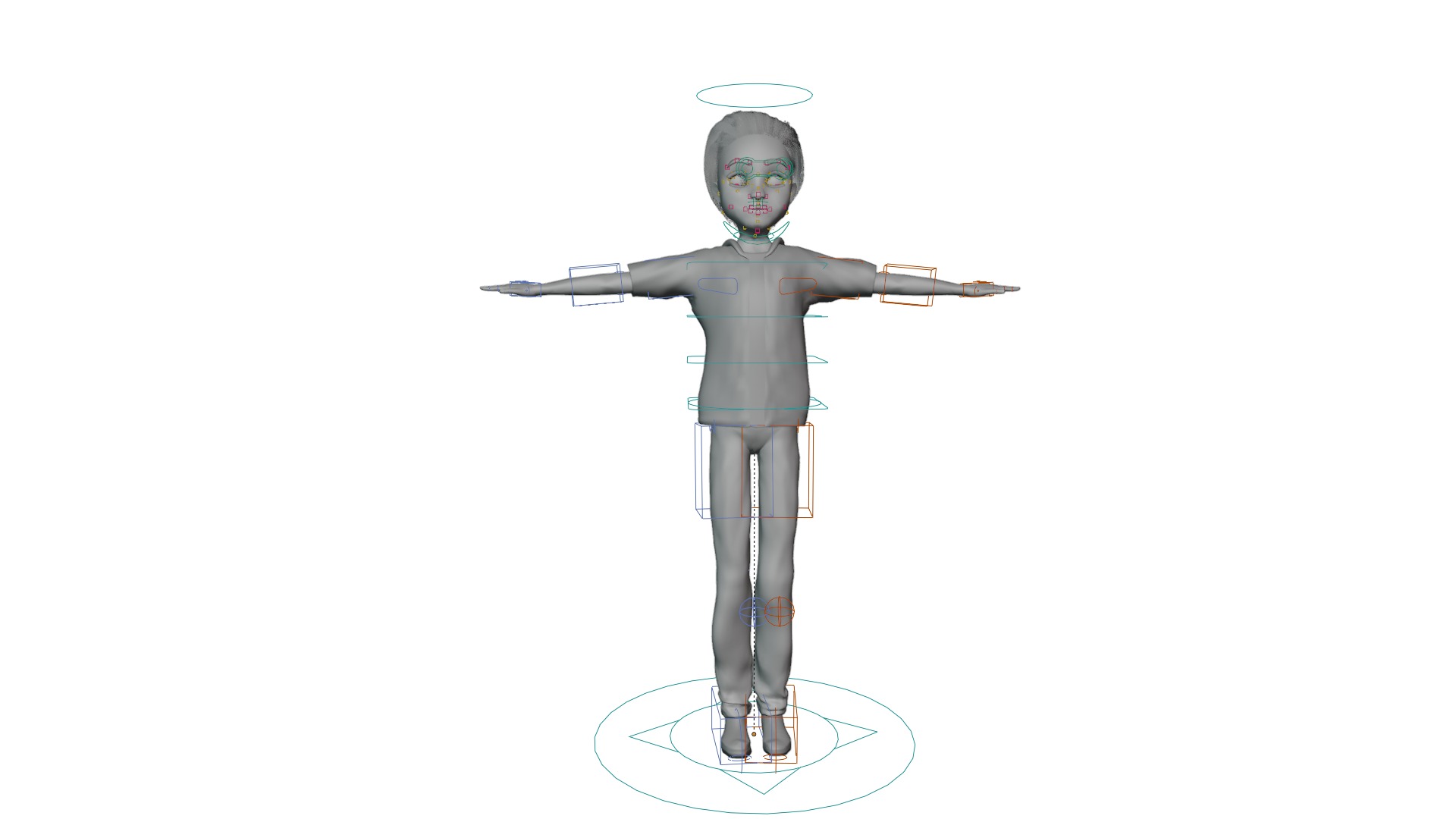 Cartoon Man Rigged model RealTime Male Low-poly 3D model 3D Model Collection_18