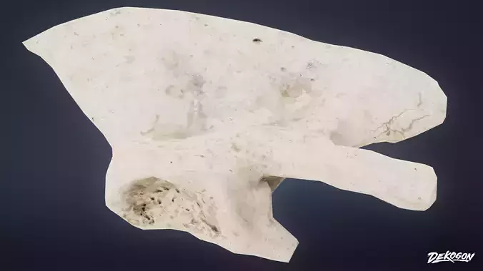 BONES - Whale Bones 01 - NANITE Low-poly 3D model