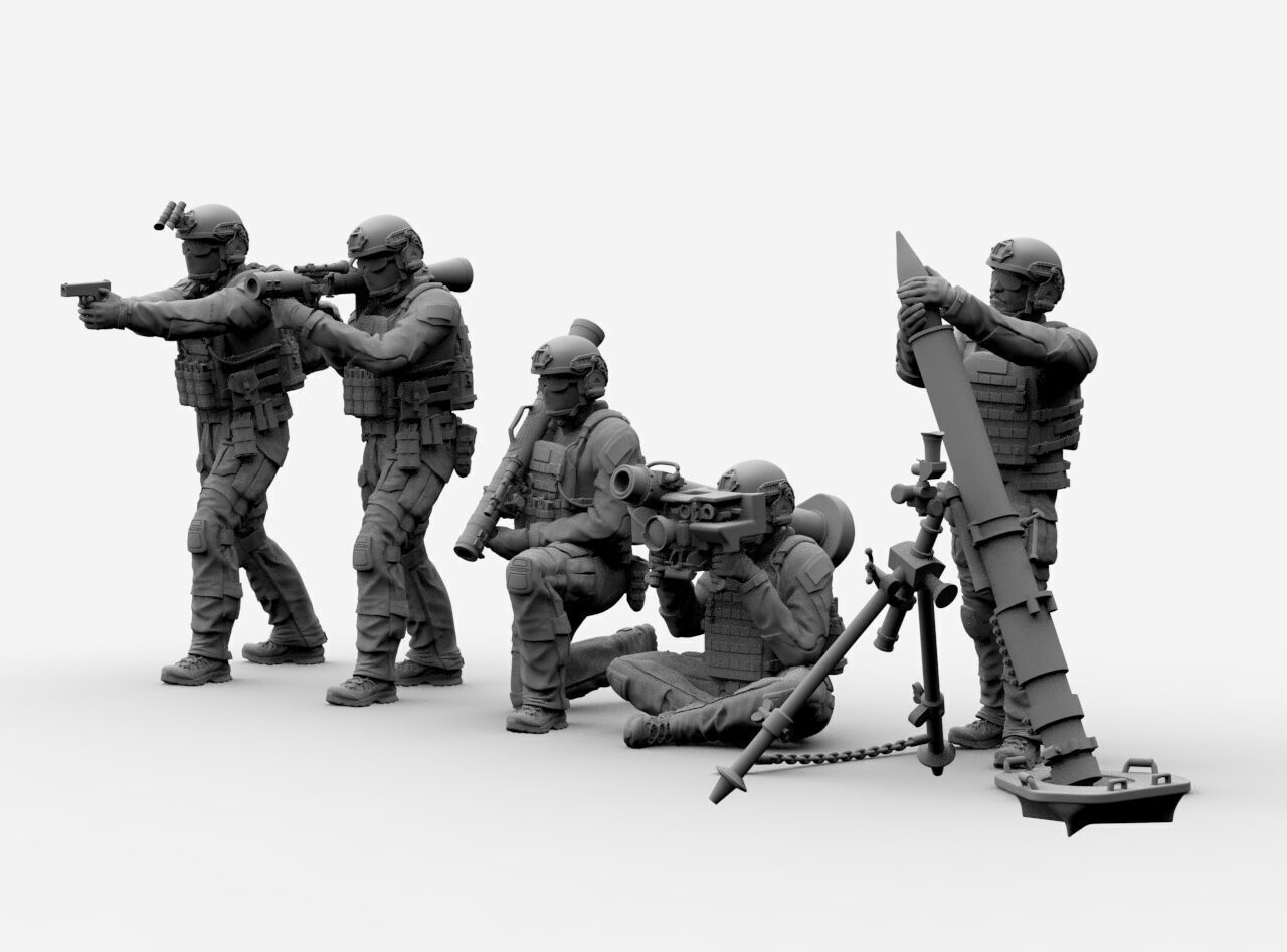 US RANGER SOLDIERS 3D print model_50