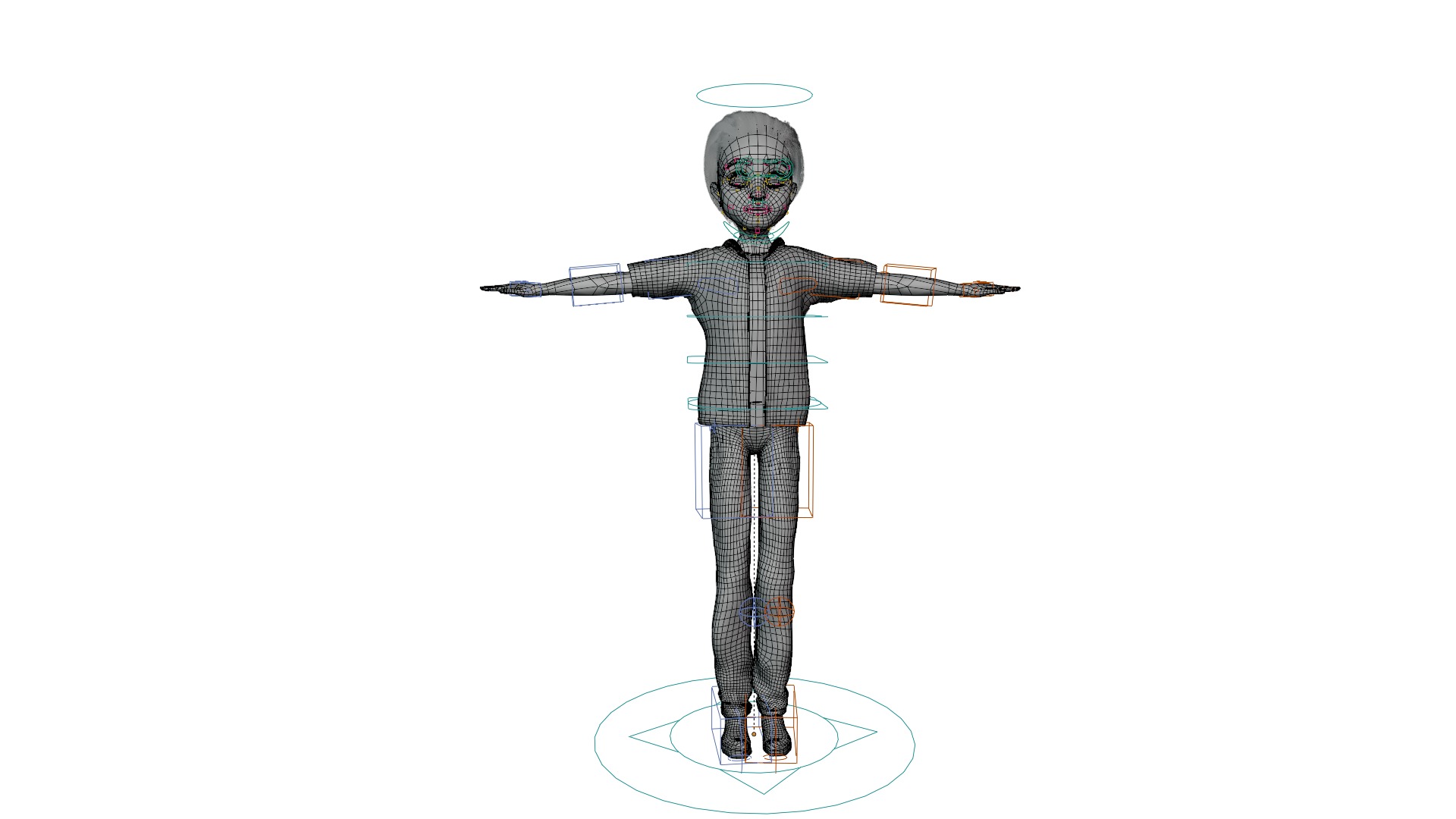 Cartoon Man Rigged model RealTime Male 3D Model Collection_10