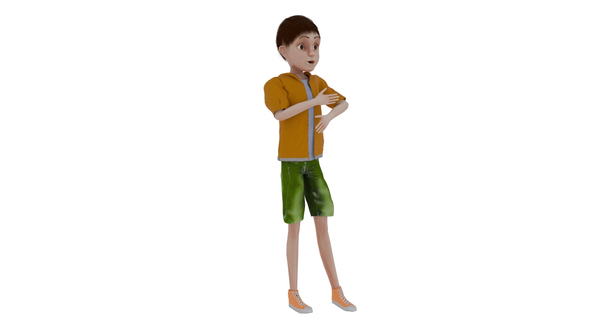 Cartoon Man Rigged model RealTime Male 3D Model Collection_24