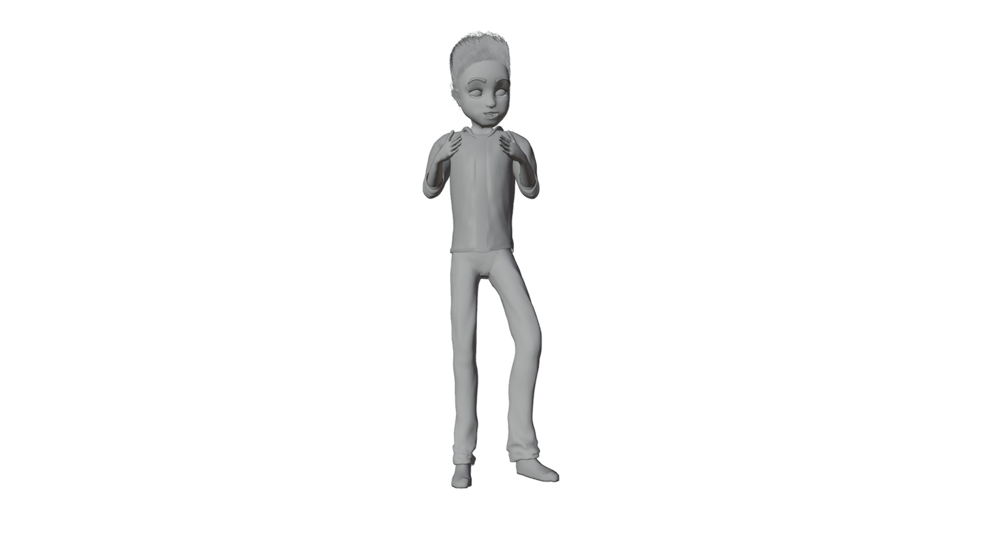 Cartoon Man Rigged model RealTime Male 3D Model Collection_18