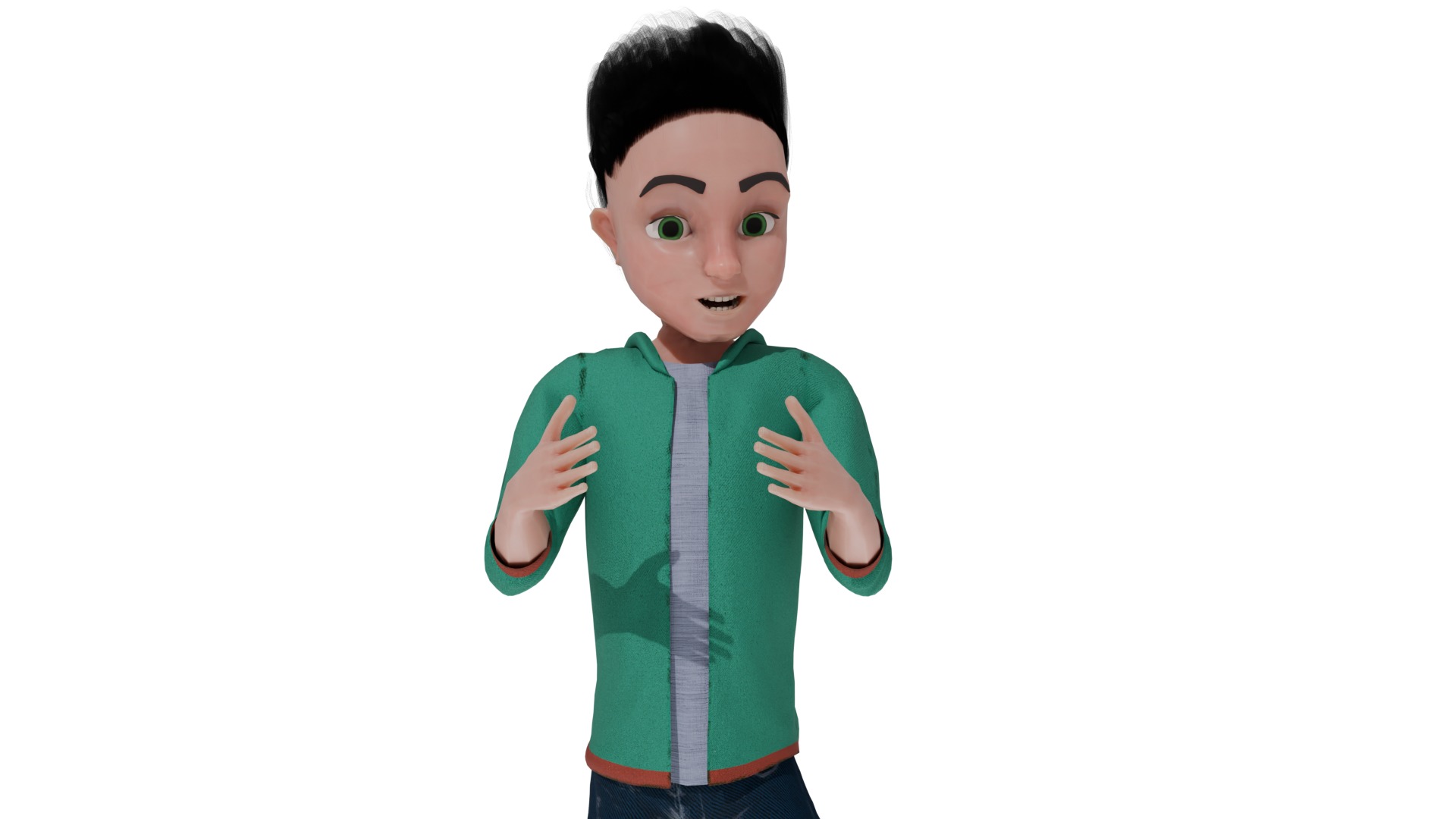 Cartoon Man Rigged model RealTime Male 3D Model Collection_67