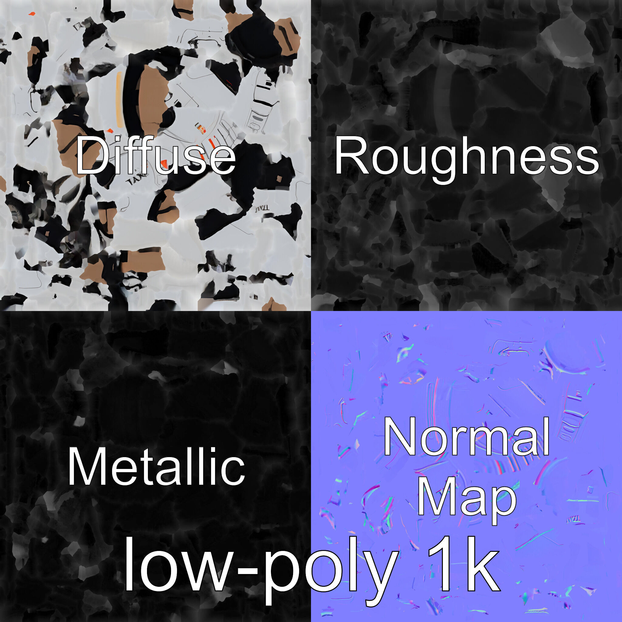 Futuristic Flying Taxi Helicopter Design Low-poly 3D model_30