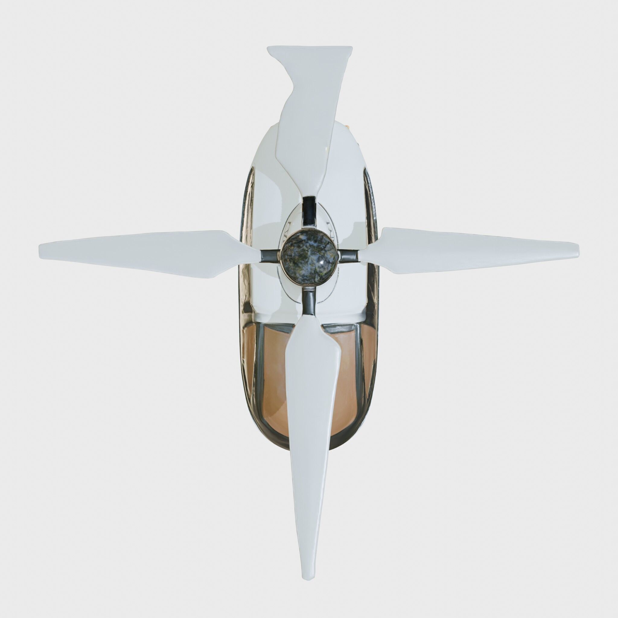 Futuristic Flying Taxi Helicopter Design Low-poly 3D model_20