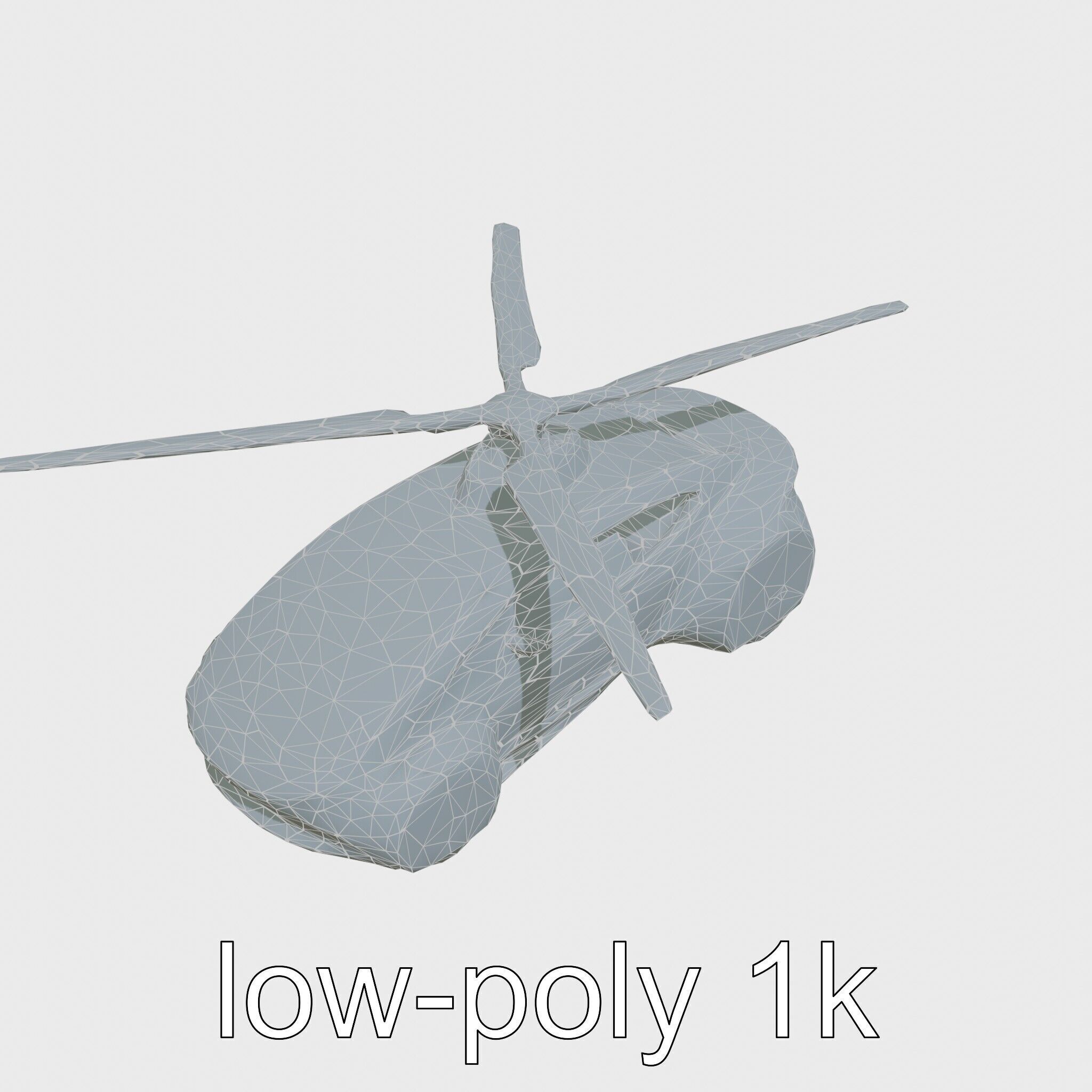 Futuristic Flying Taxi Vehicle Design Low-poly 3D model_20