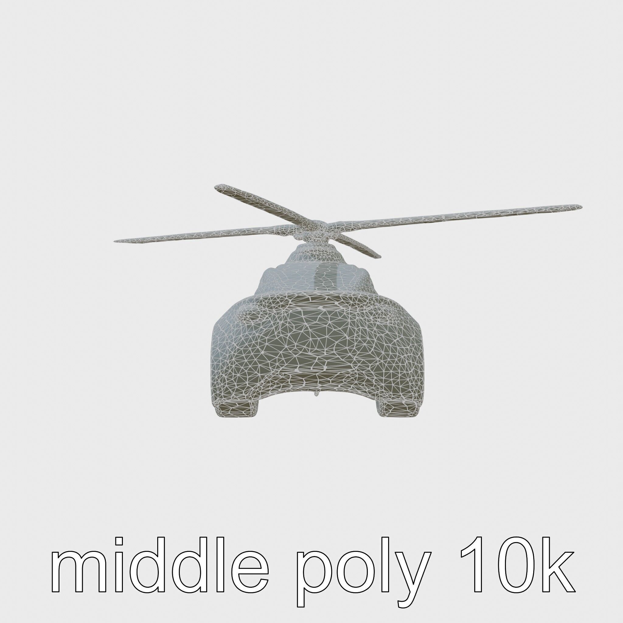 Futuristic Flying Taxi Vehicle Design Low-poly 3D model_5