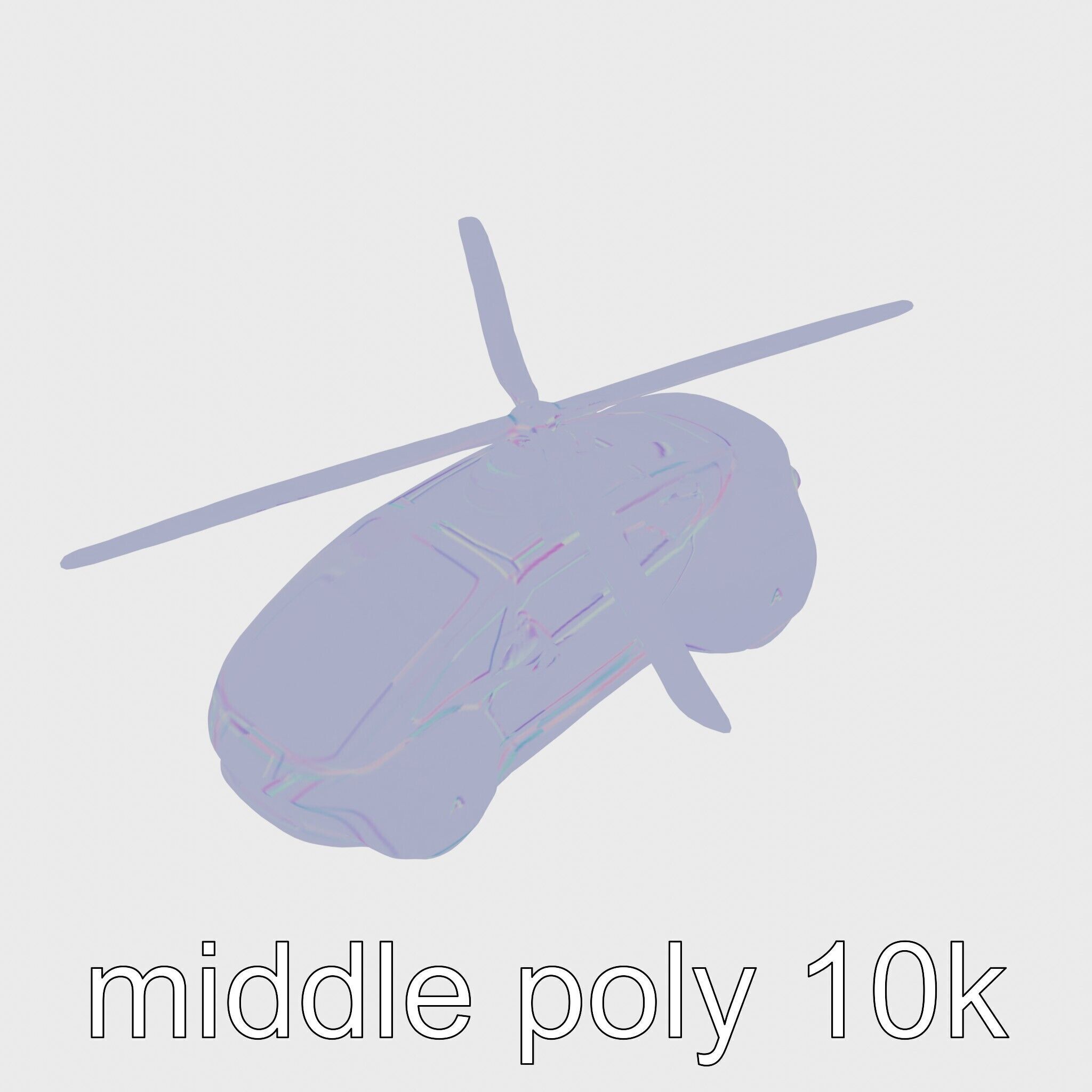 Futuristic Flying Taxi Vehicle Design Low-poly 3D model_15