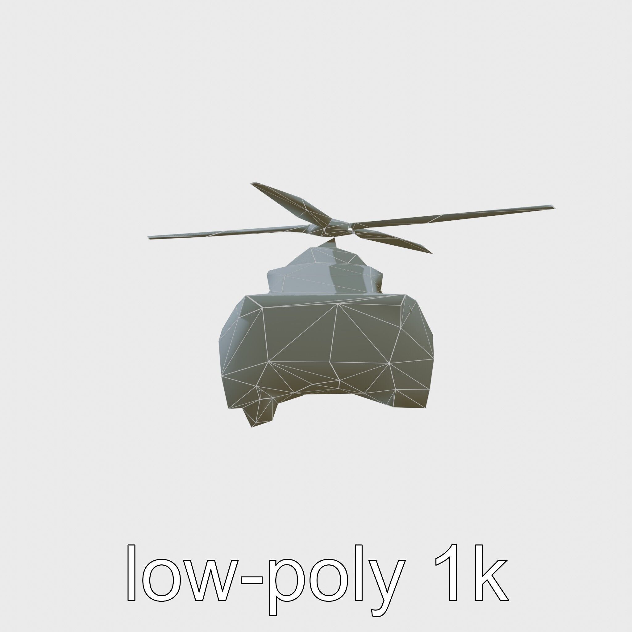 Futuristic Flying Taxi Vehicle Design Low-poly 3D model_7