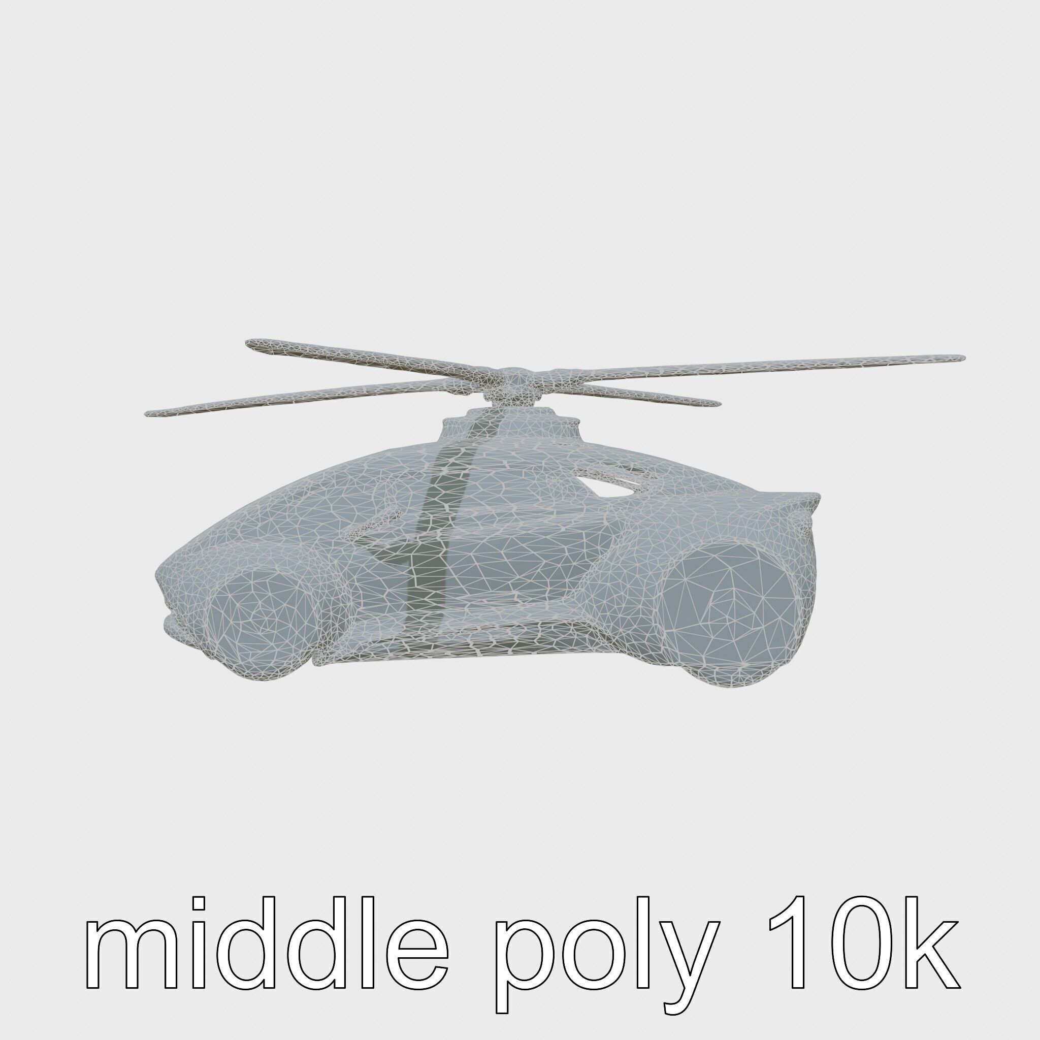 Futuristic Flying Taxi Vehicle Design Low-poly 3D model_29