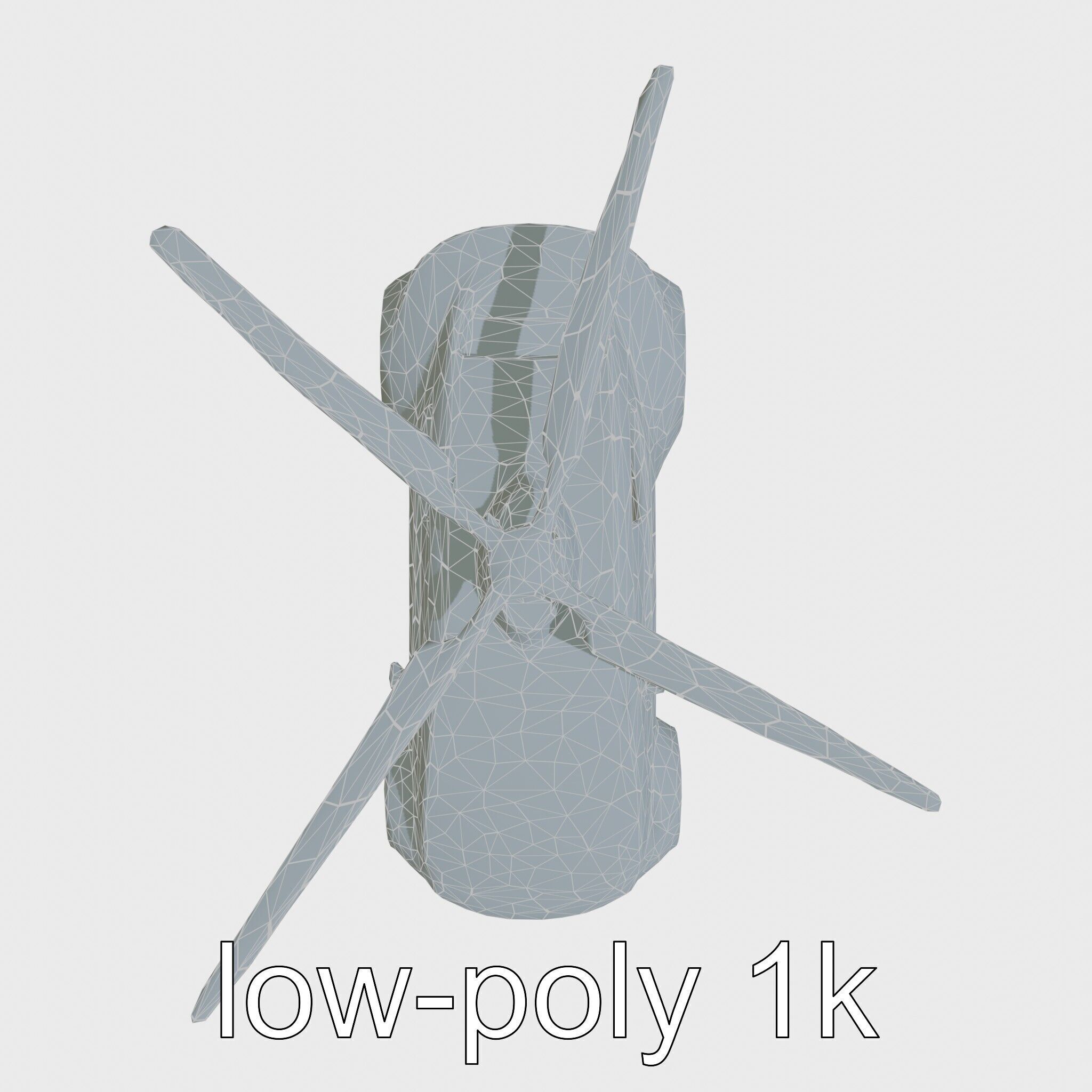 Futuristic Flying Taxi Vehicle Design Low-poly 3D model_26