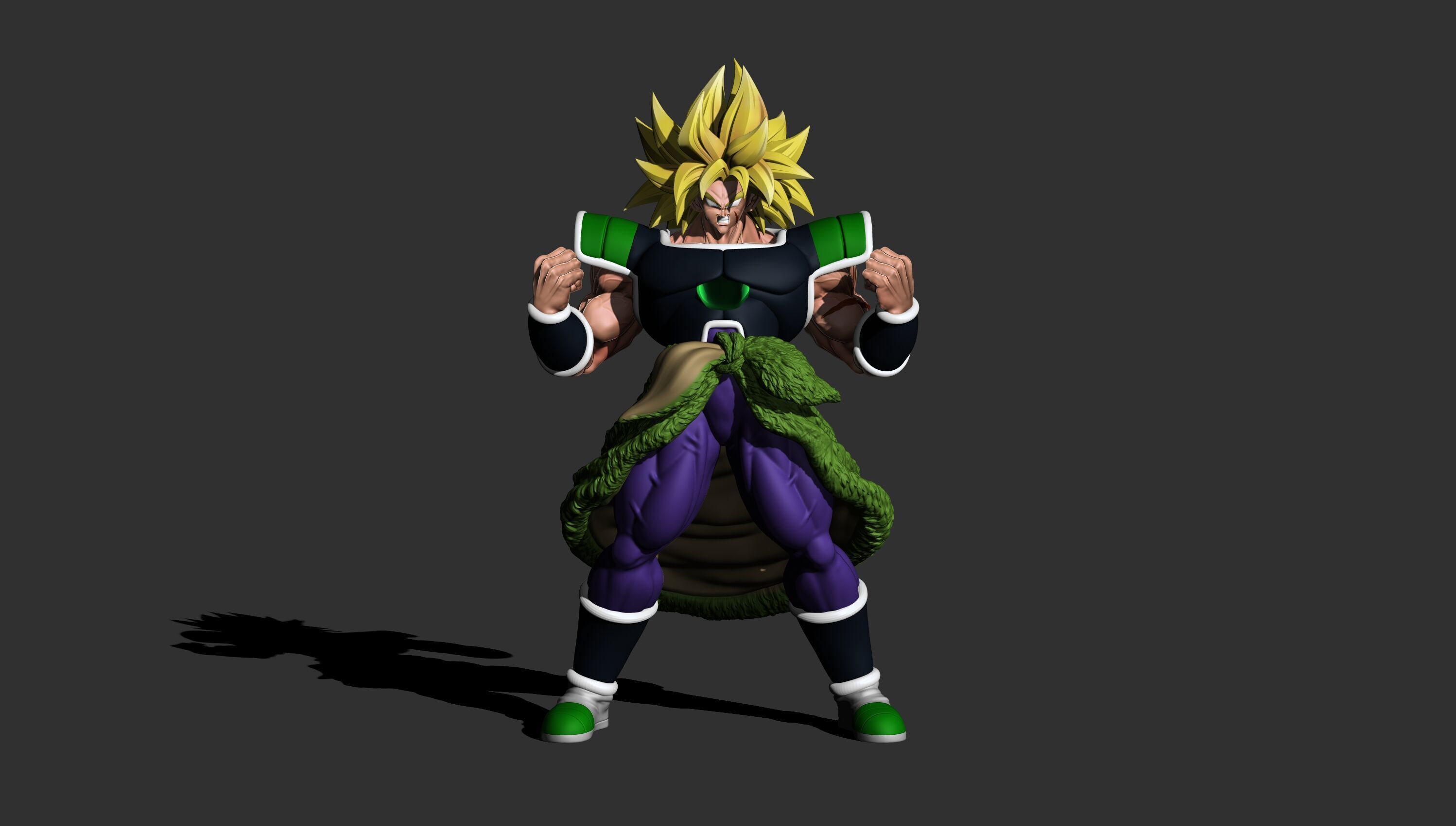 Broly from Dragon ball super  3D print model_1