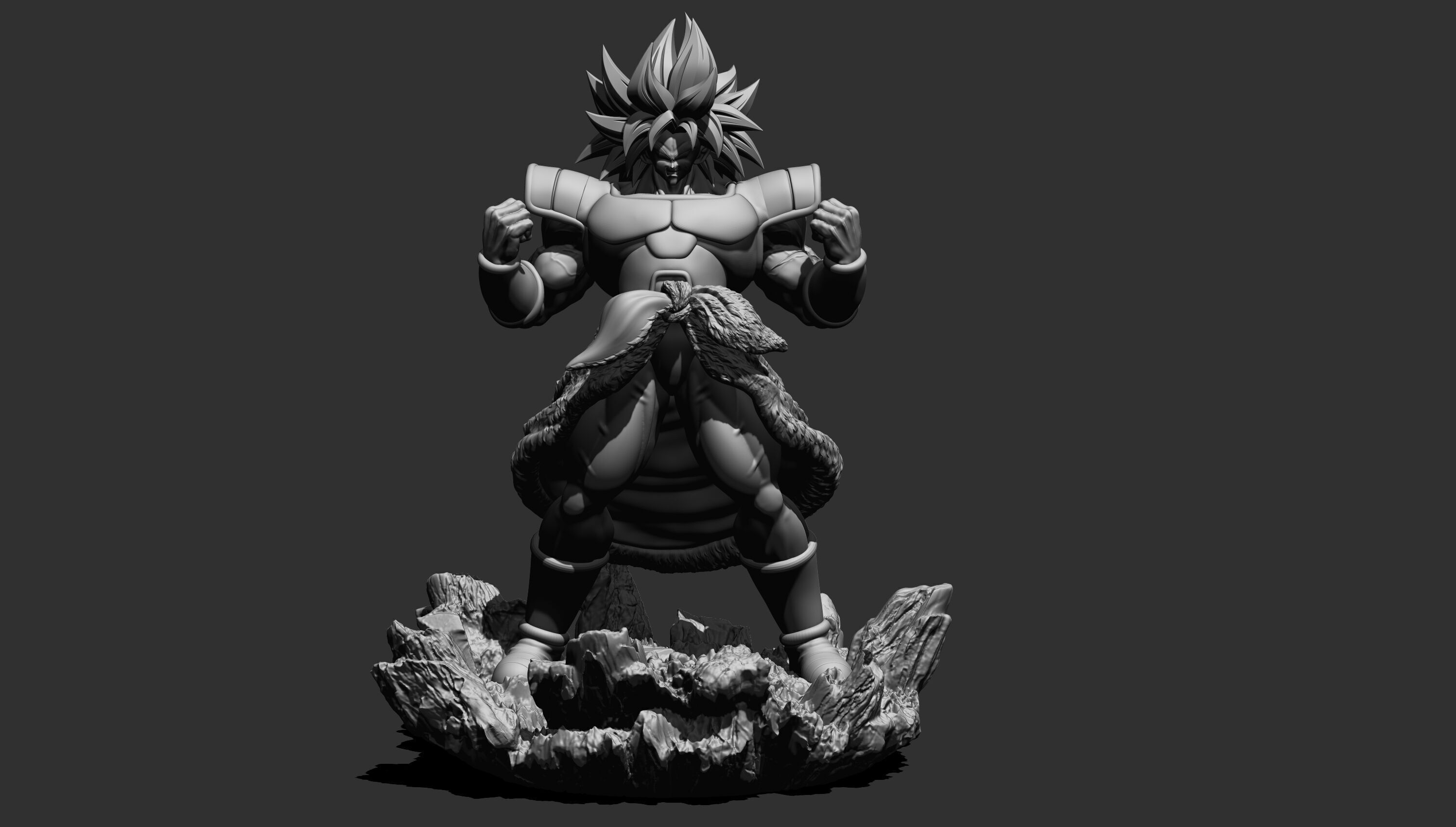 Broly from Dragon ball super  3D print model_2