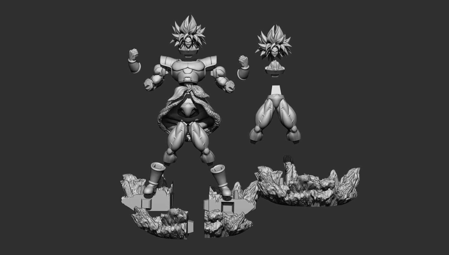 Broly from Dragon ball super  3D print model_3