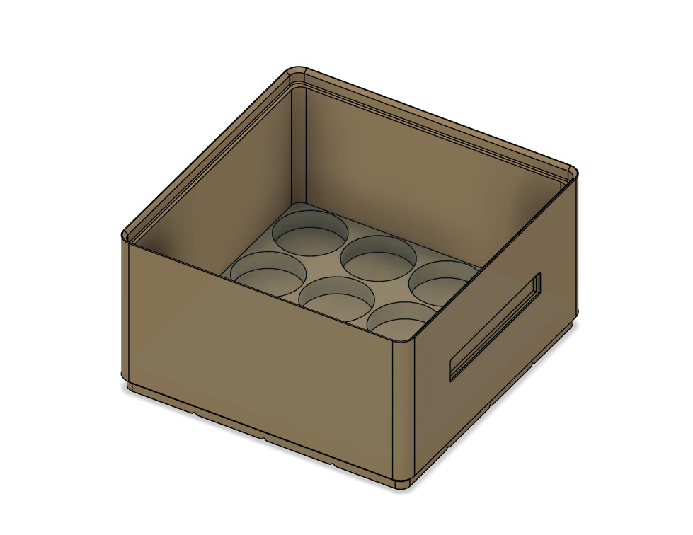 Stackable Vallejo 35ml Wash Bottle Storage Boxes 3D print model_1