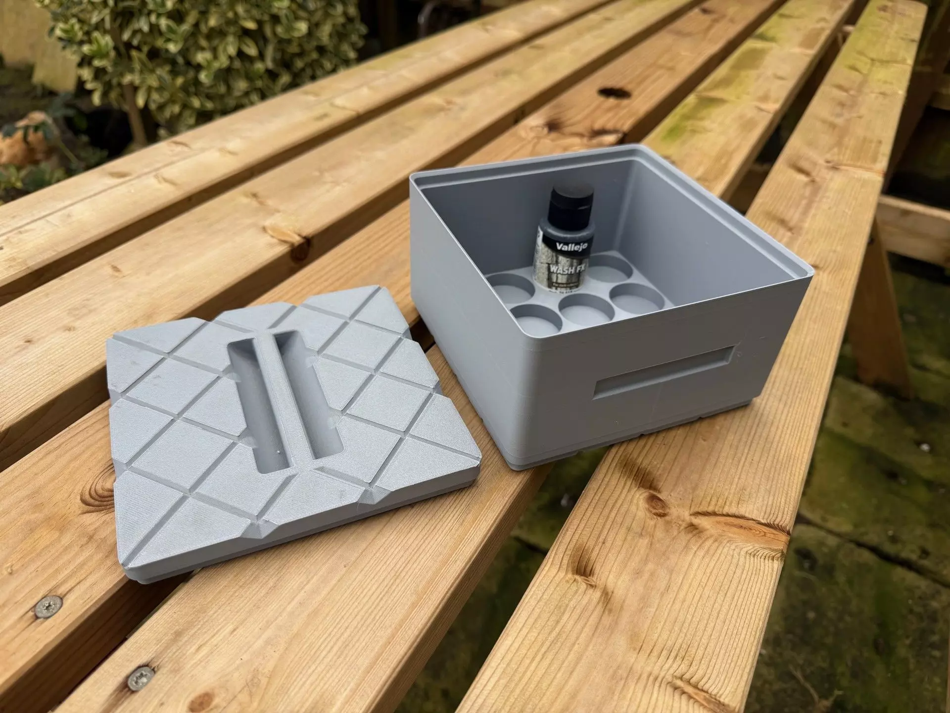 Stackable Vallejo 35ml Wash Bottle Storage Boxes 3D print model_0