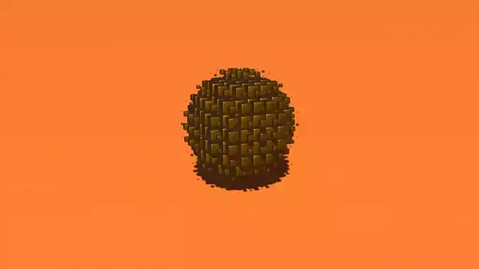 magic geometry nods cube Low-poly 3D model