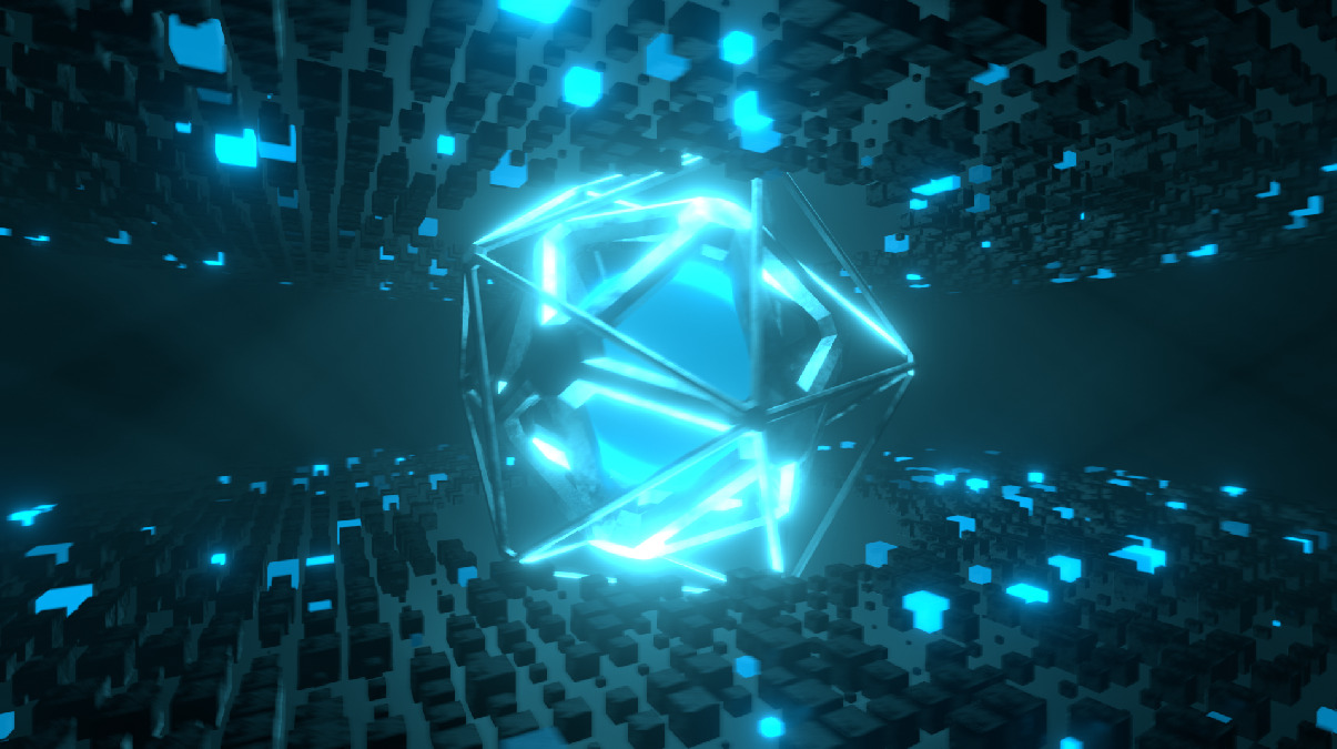 space sphere Low-poly 3D model_1