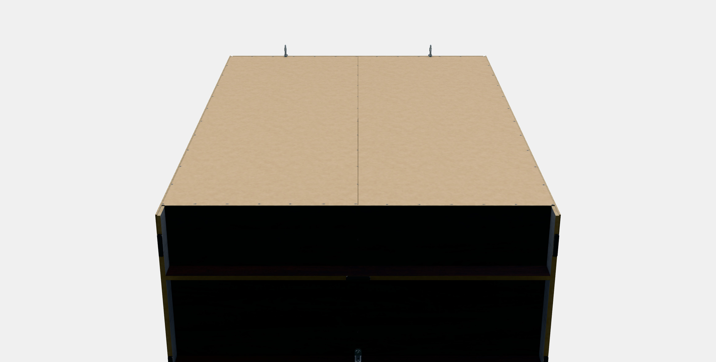 RAKKESTAD Wardrobe with sliding doors 3D model_6