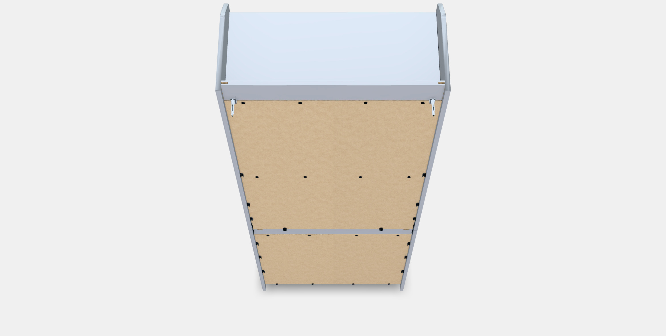 HAUGA High cabinet with 2 doors 1 Low-poly 3D model_2