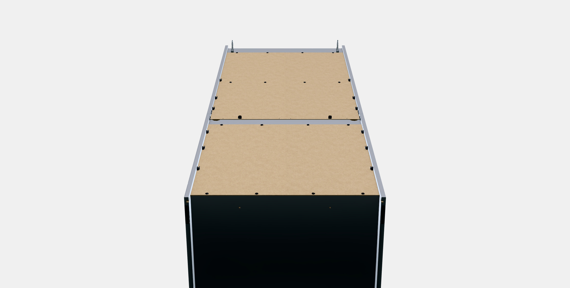 HAUGA High cabinet with 2 doors 1 Low-poly 3D model_10