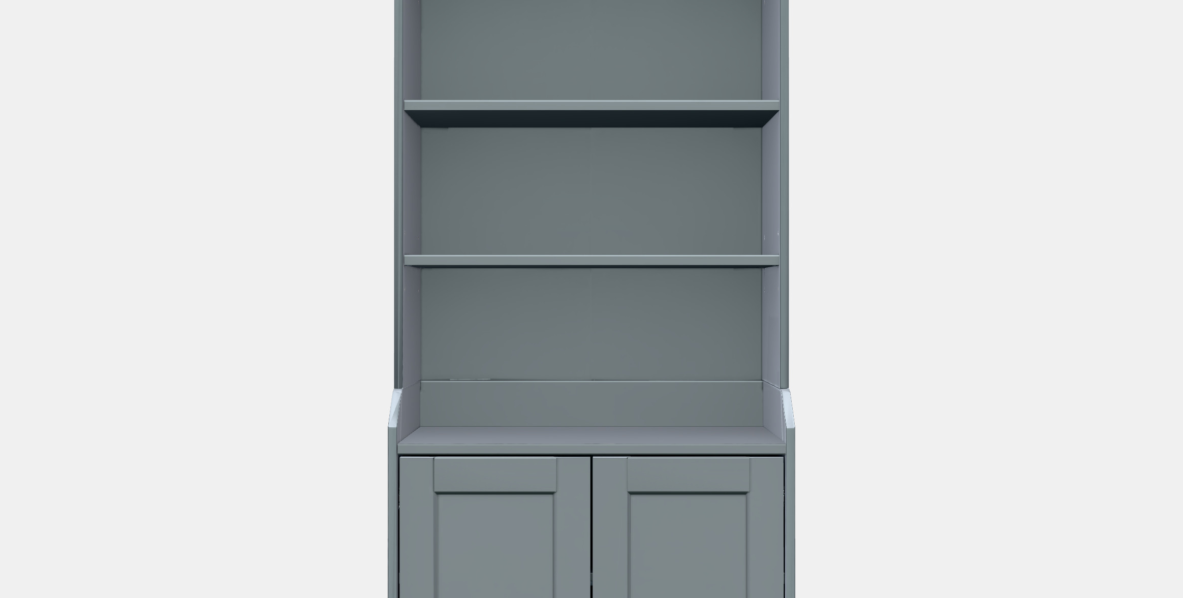 HAUGA High cabinet with 2 doors 1 Low-poly 3D model_12