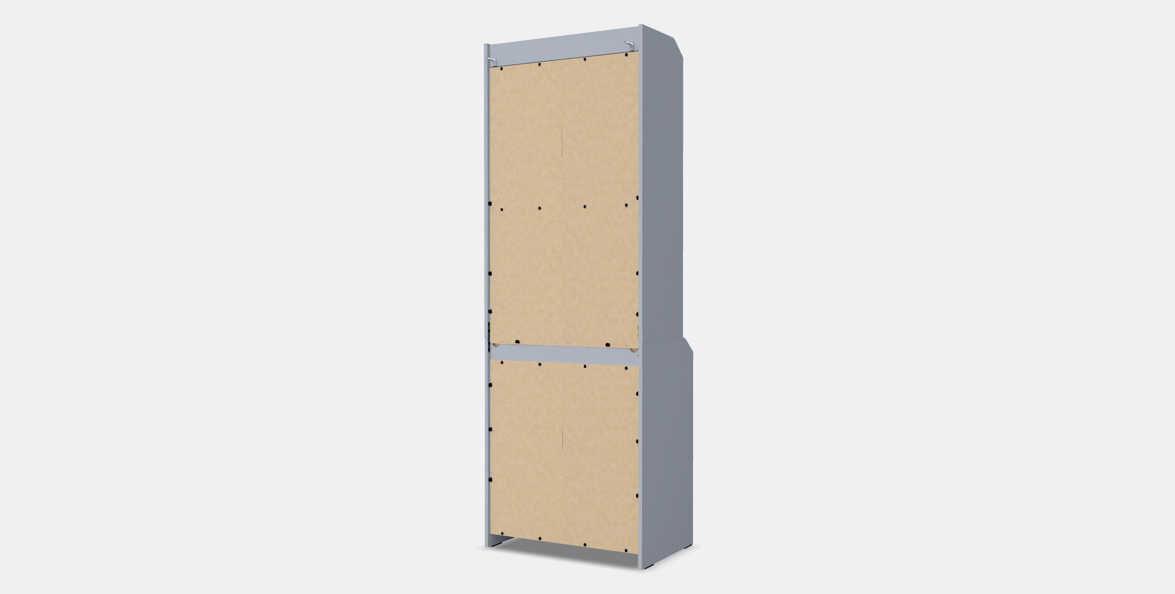 HAUGA High cabinet with 2 doors 1 Low-poly 3D model_3
