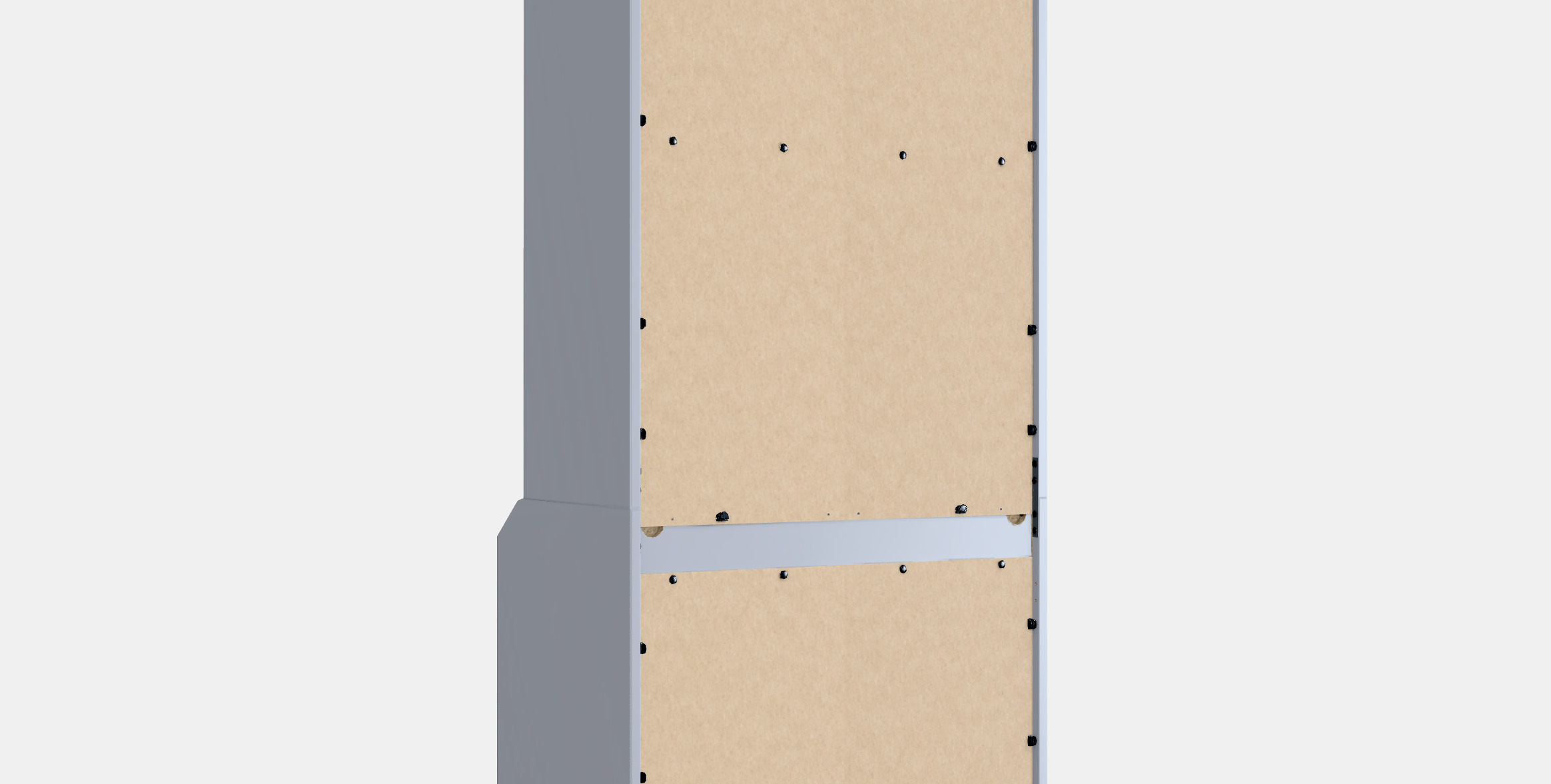 HAUGA High cabinet with 2 doors 1 Low-poly 3D model_6