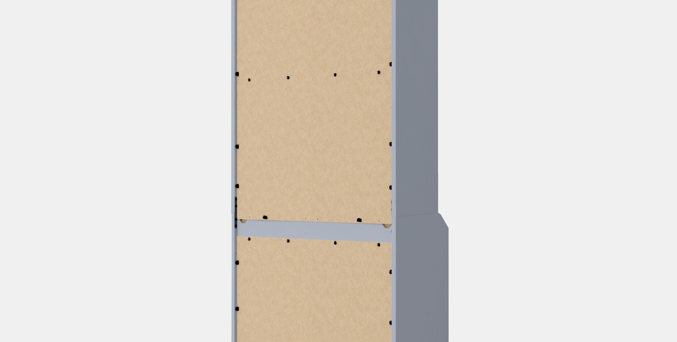 HAUGA High cabinet with 2 doors 1 Low-poly 3D model_4