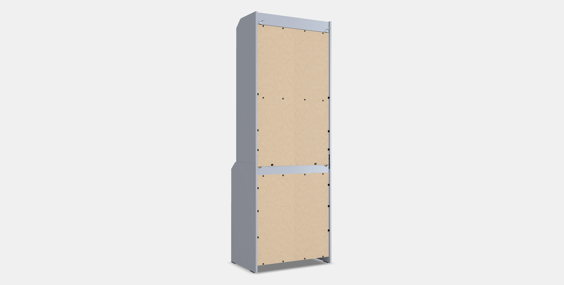 HAUGA High cabinet with 2 doors 1 Low-poly 3D model_15